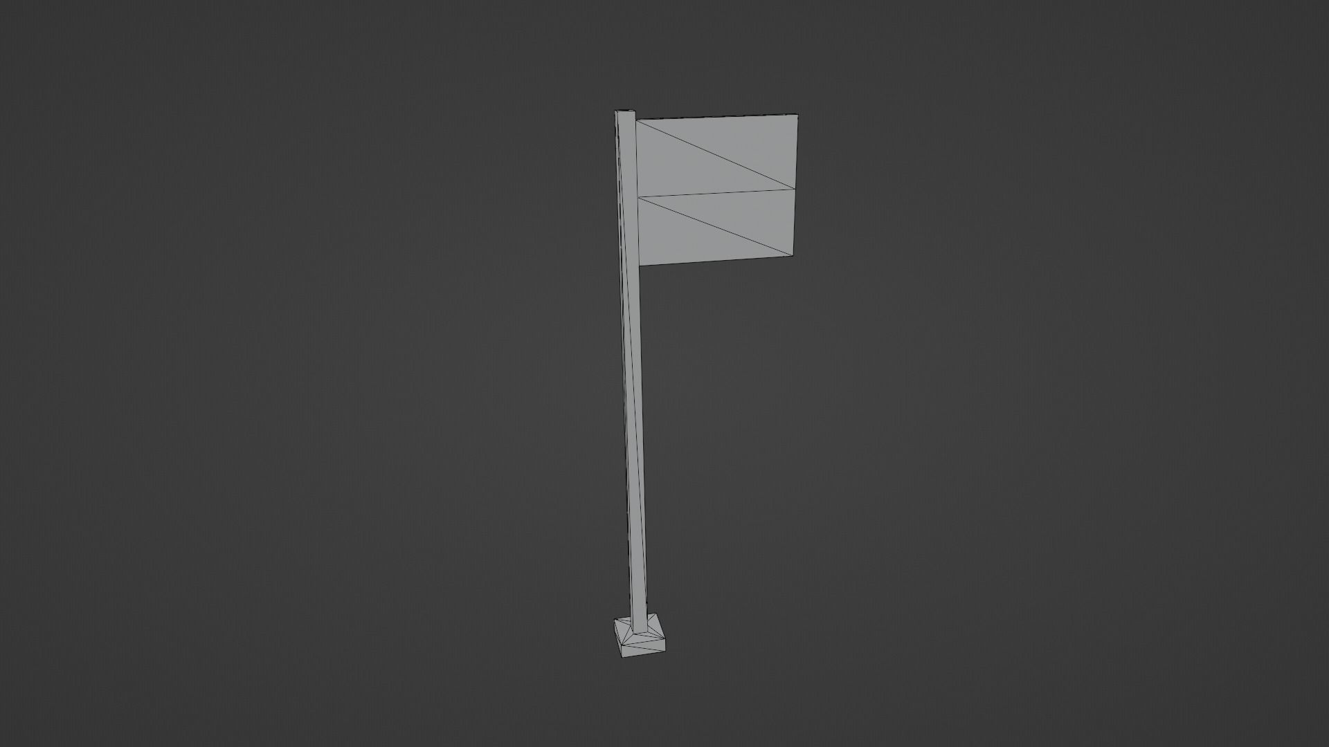 Indonesia Flag Low-poly 3D model_13