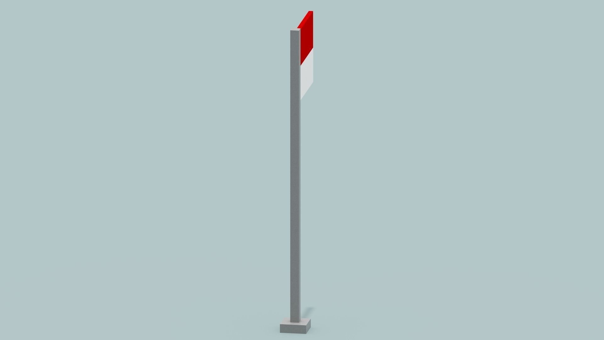Indonesia Flag Low-poly 3D model_10