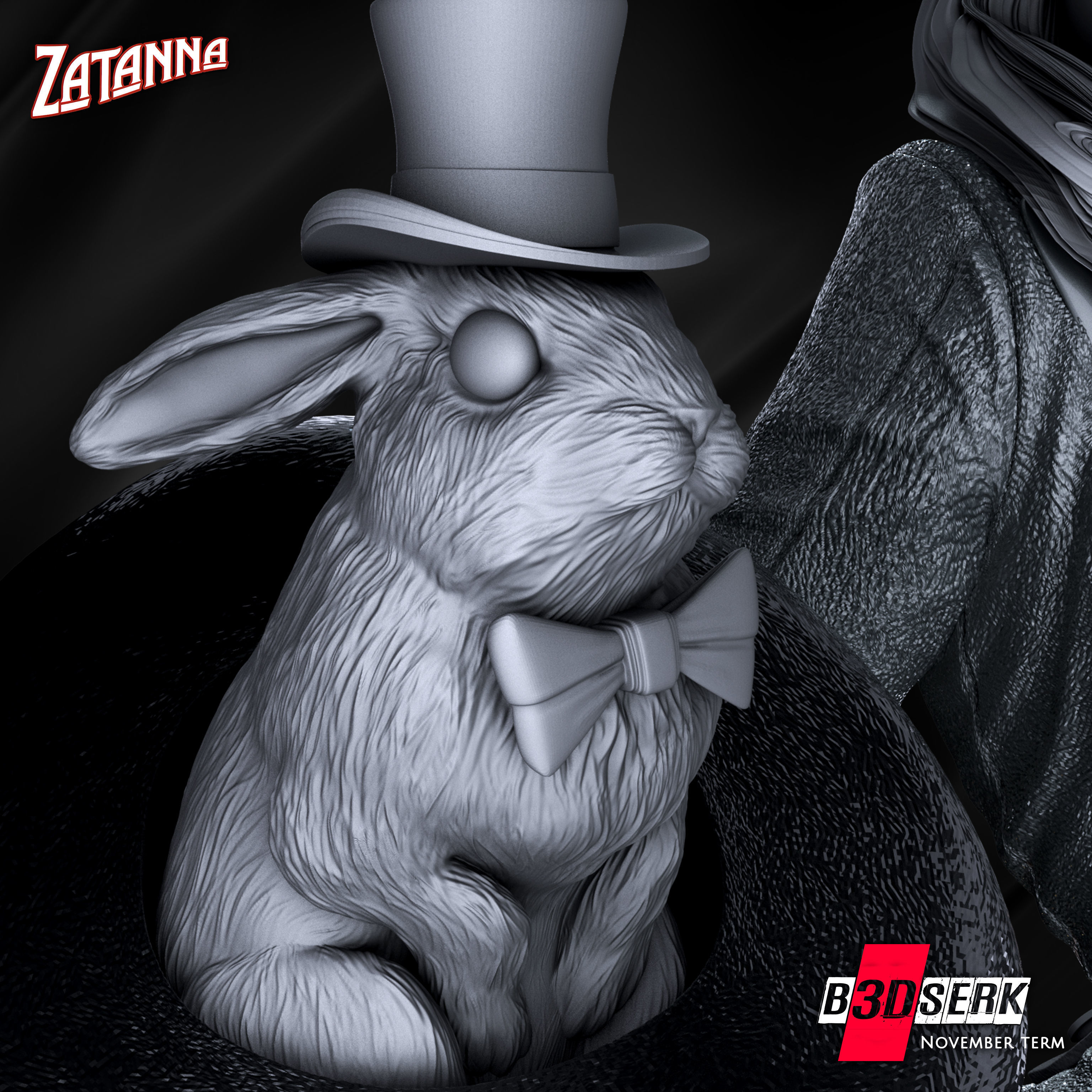 B3DSERK November Term Zatanna Bust 3D print model_7