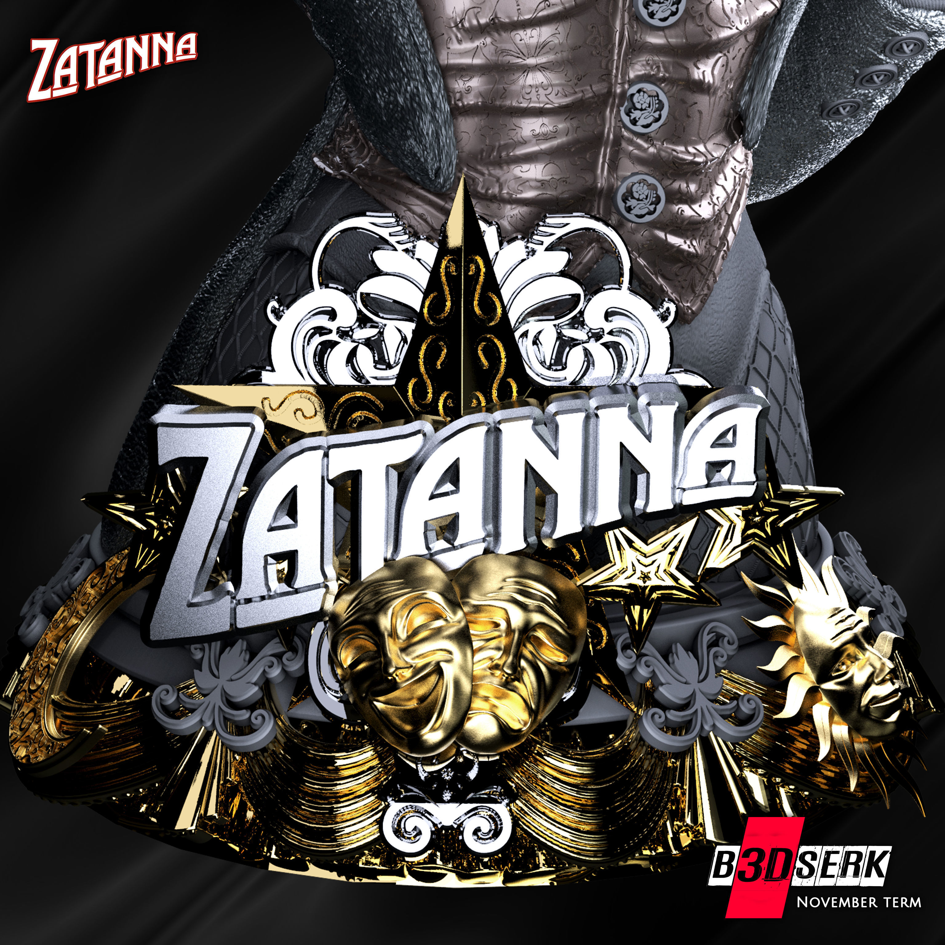 B3DSERK November Term Zatanna Bust 3D print model_8