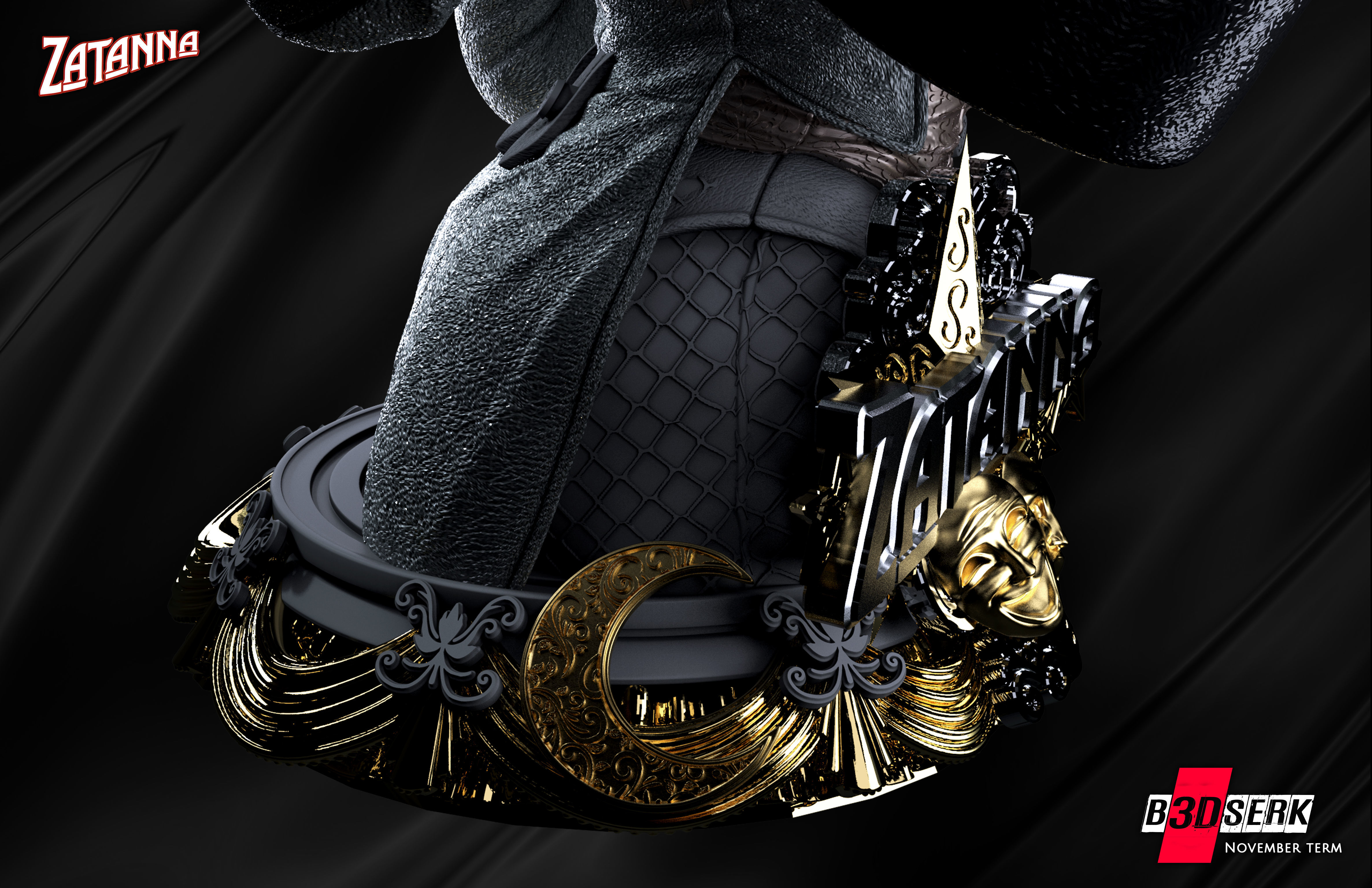 B3DSERK November Term Zatanna Bust 3D print model_9