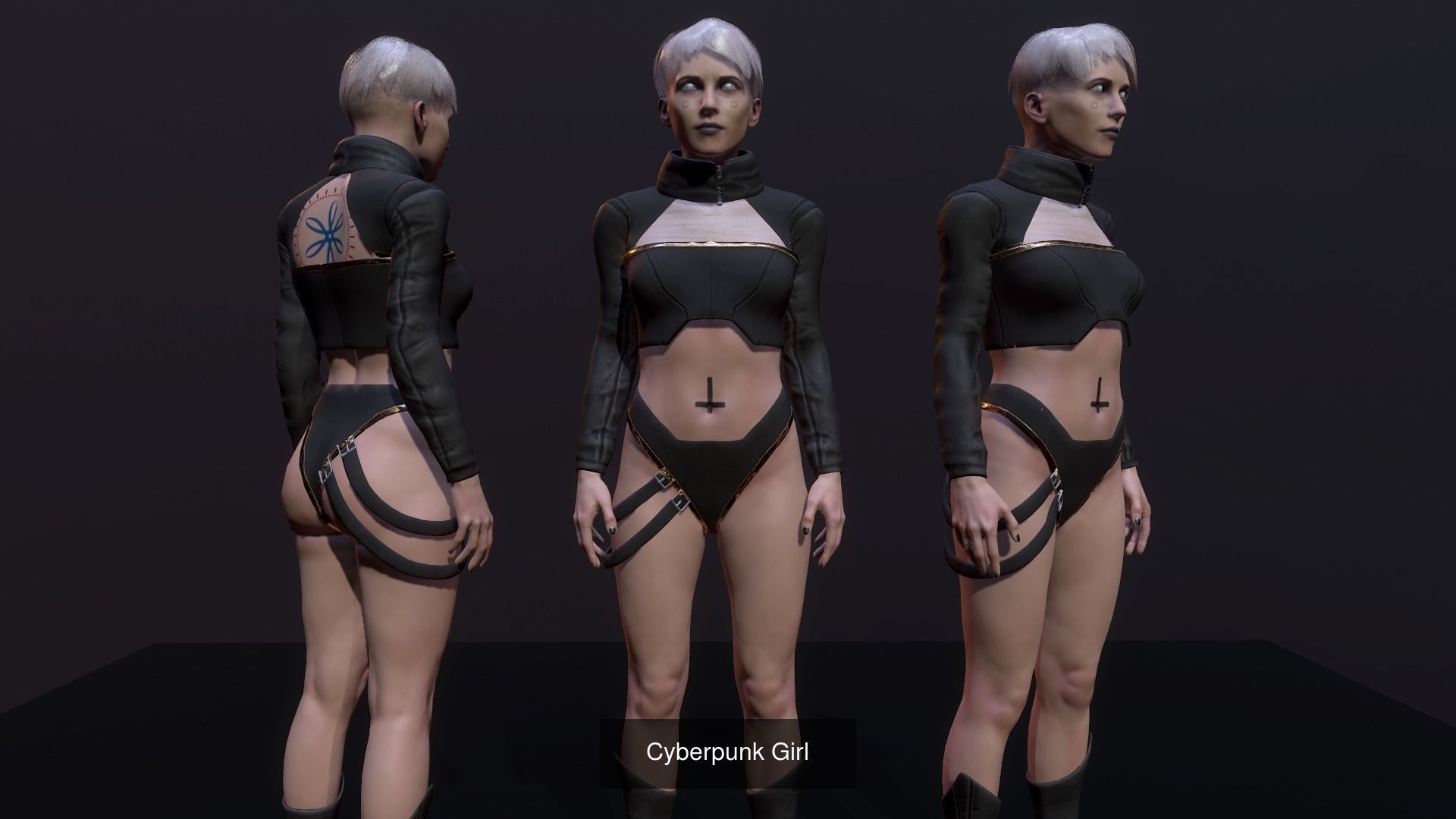 cyberpunk and sci fi chracters pack 3D Model Collection_3