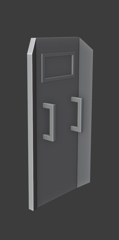 Swat Shield Low Poly Low-poly 3D model_6