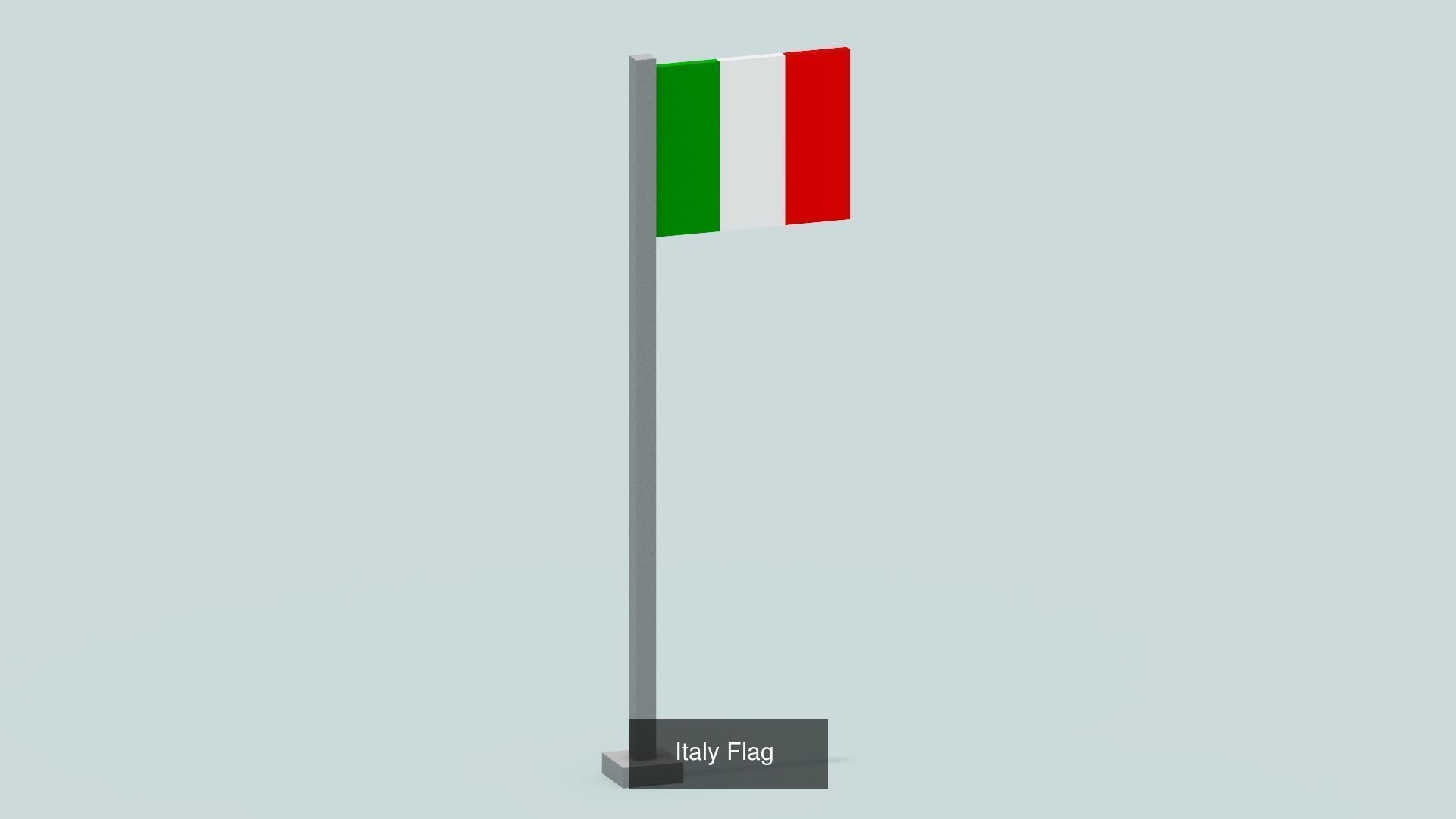 Voxel Country Flags 3D Model Collection_17