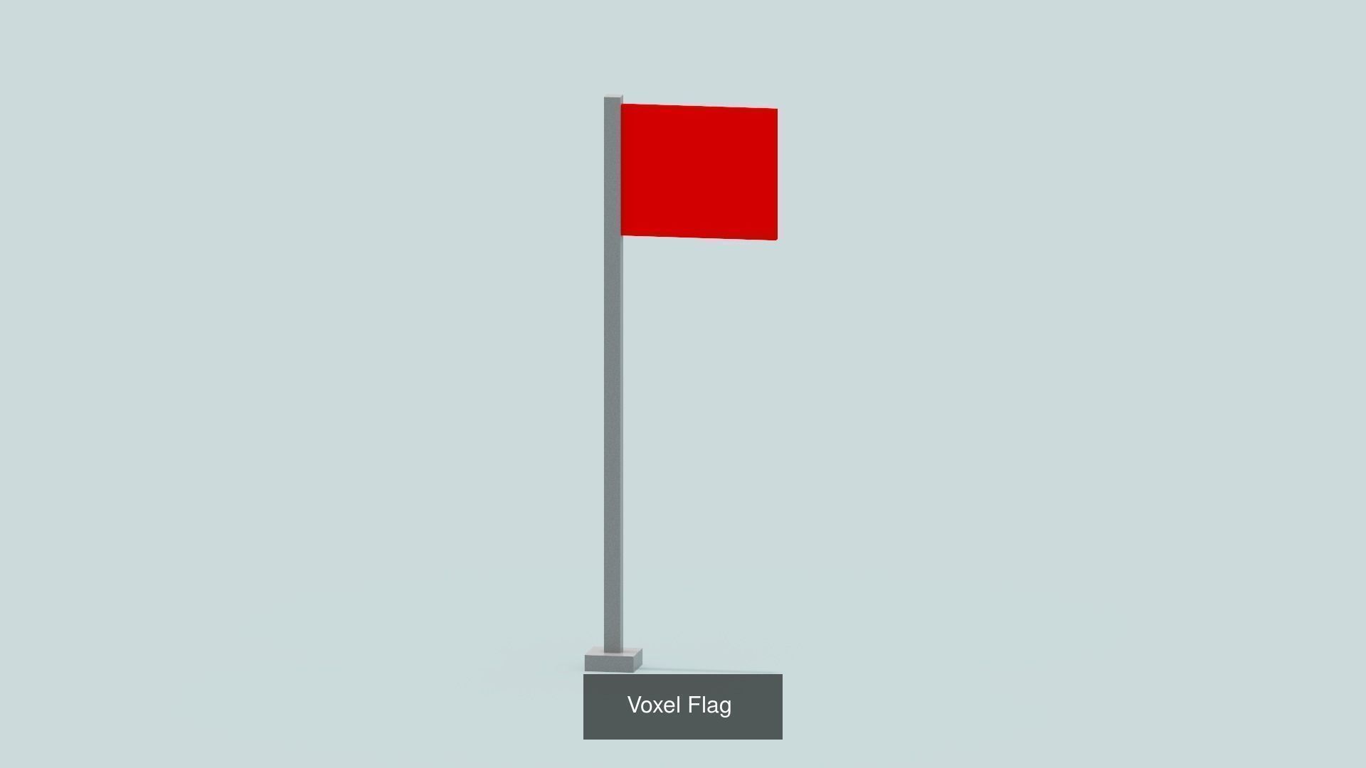 Voxel Country Flags 3D Model Collection_7