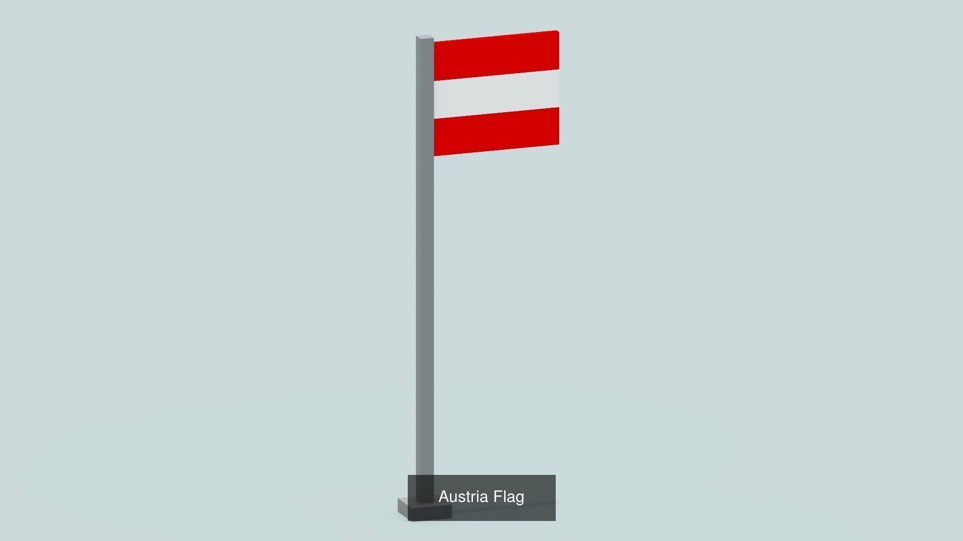 Voxel Country Flags 3D Model Collection_26
