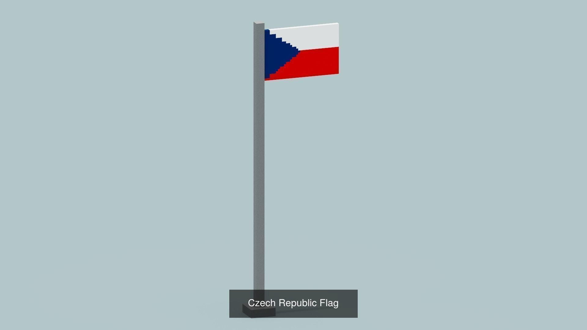 Voxel Country Flags 3D Model Collection_22