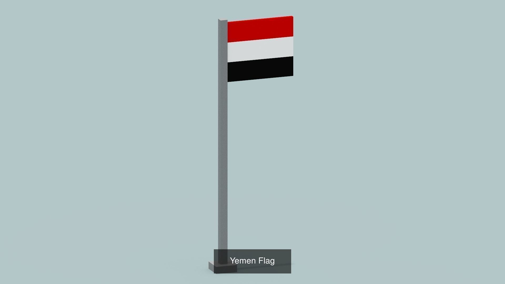 Voxel Country Flags 3D Model Collection_19