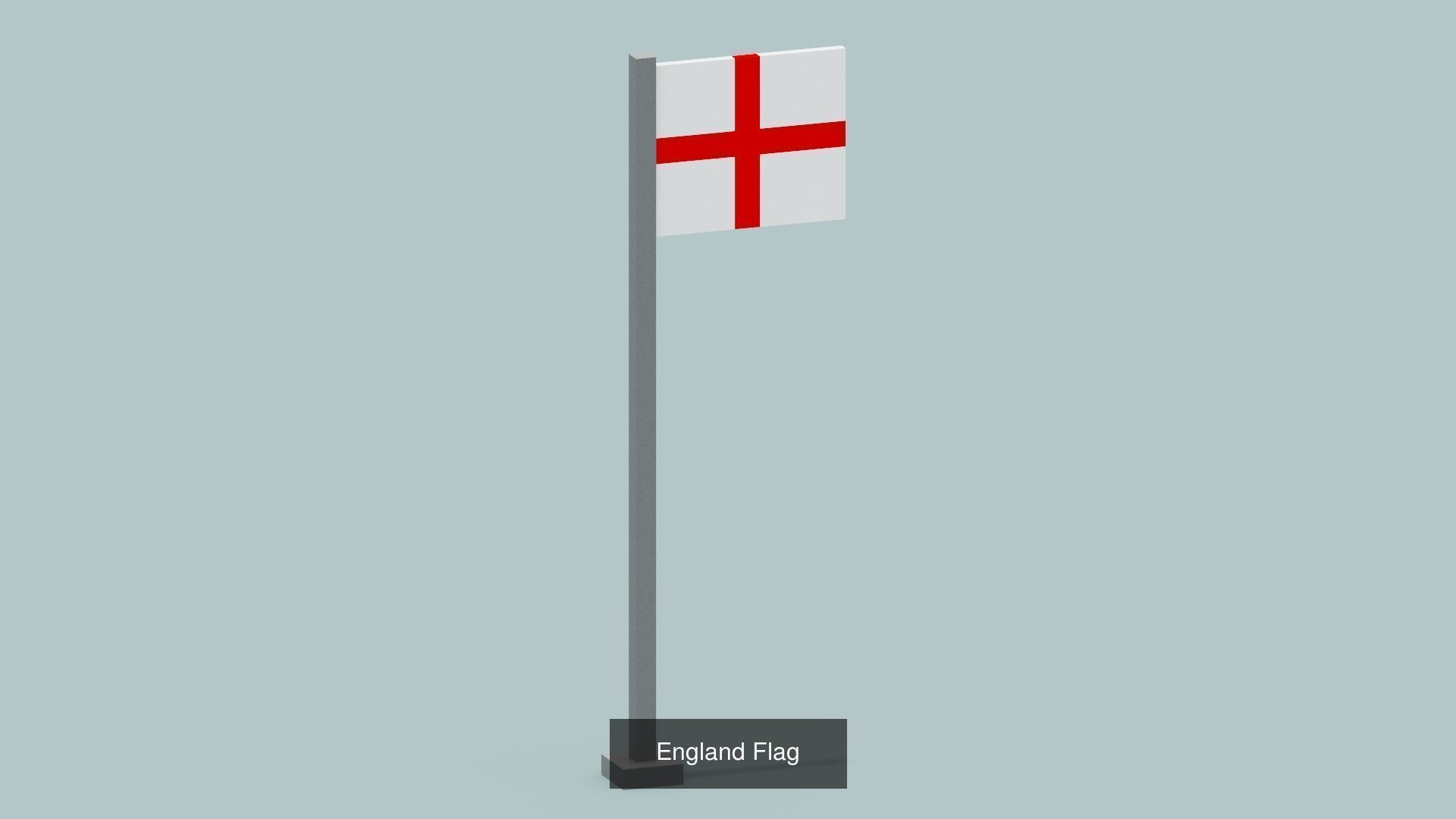 Voxel Country Flags 3D Model Collection_28