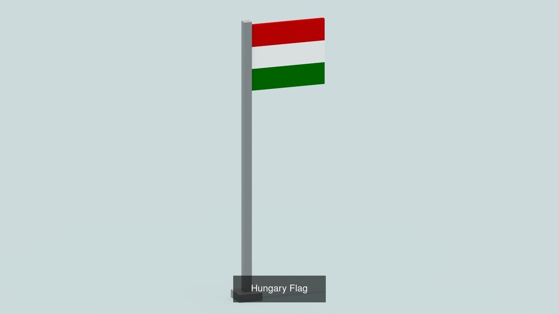 Voxel Country Flags 3D Model Collection_3
