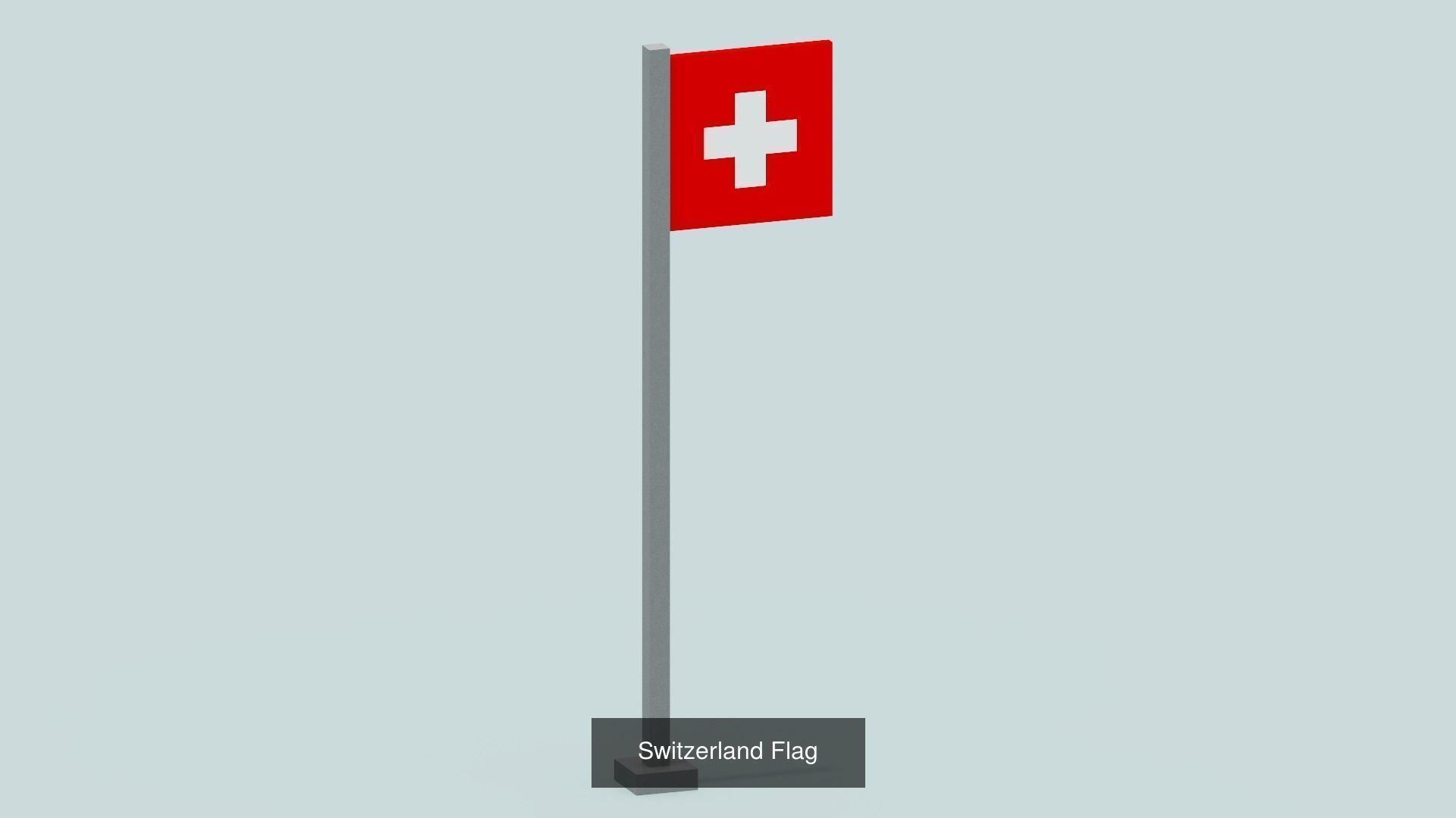 Voxel Country Flags 3D Model Collection_33