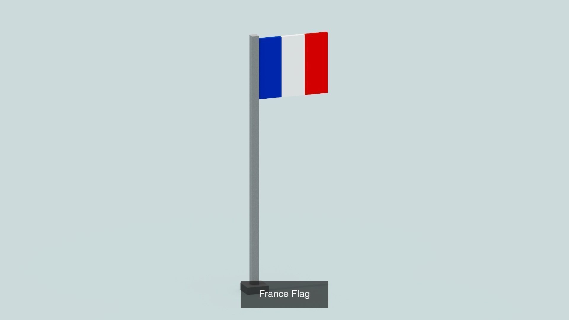 Voxel Country Flags 3D Model Collection_13