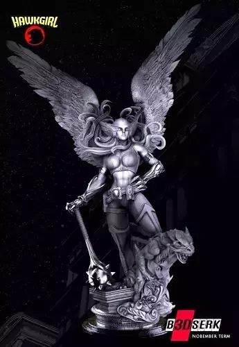 B3DSERK November Term HawkGirl Sculpture