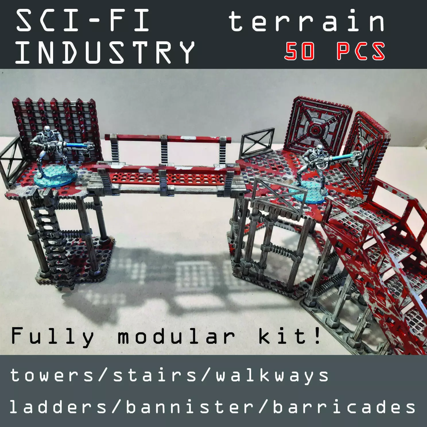 SCI-FI MODULAR TERRAIN 3D model_0