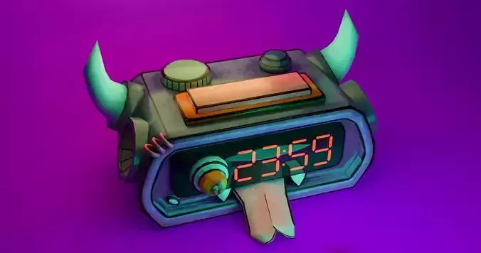 Monster Clock 3D model