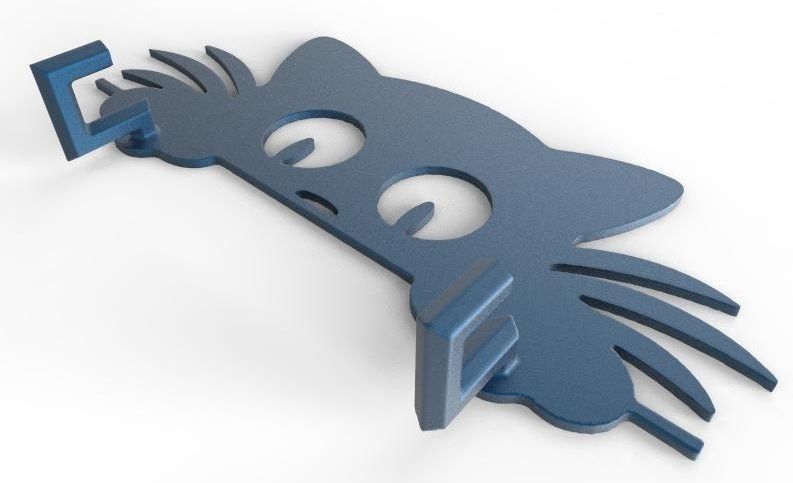 Wall Hook 3D model_3