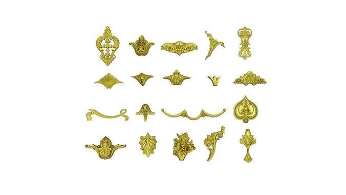 Acanthus Leaves Collection 13  3D model