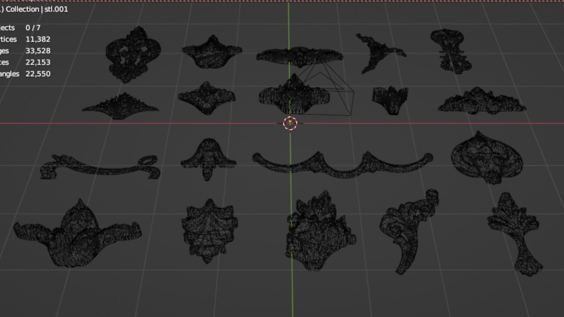 Acanthus Leaves Collection 13 3D model_6