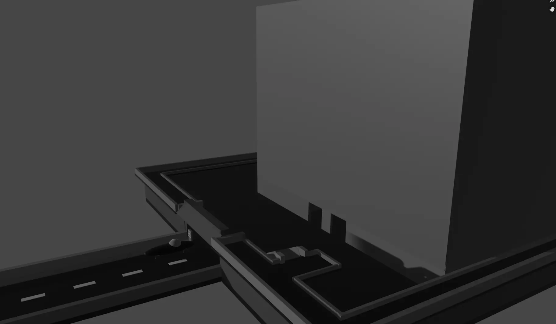 low poly castle building Free 3D model_0