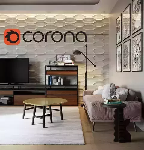 Modern Interior Scene for Corona Renderer