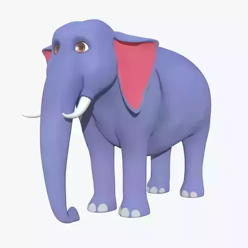 3D Cartoon Elephant