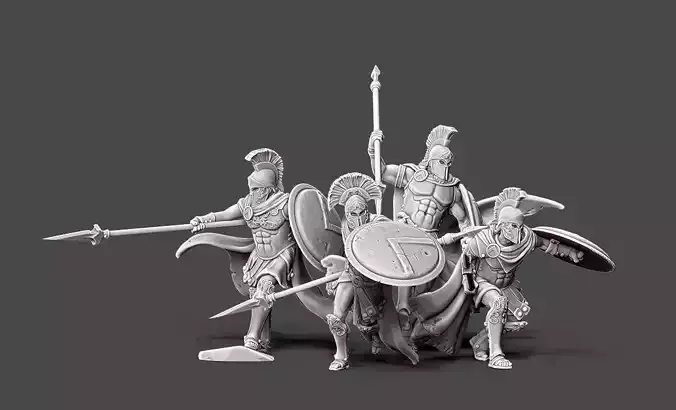 spartan vanguard bundle - 35mm scale 3D print model