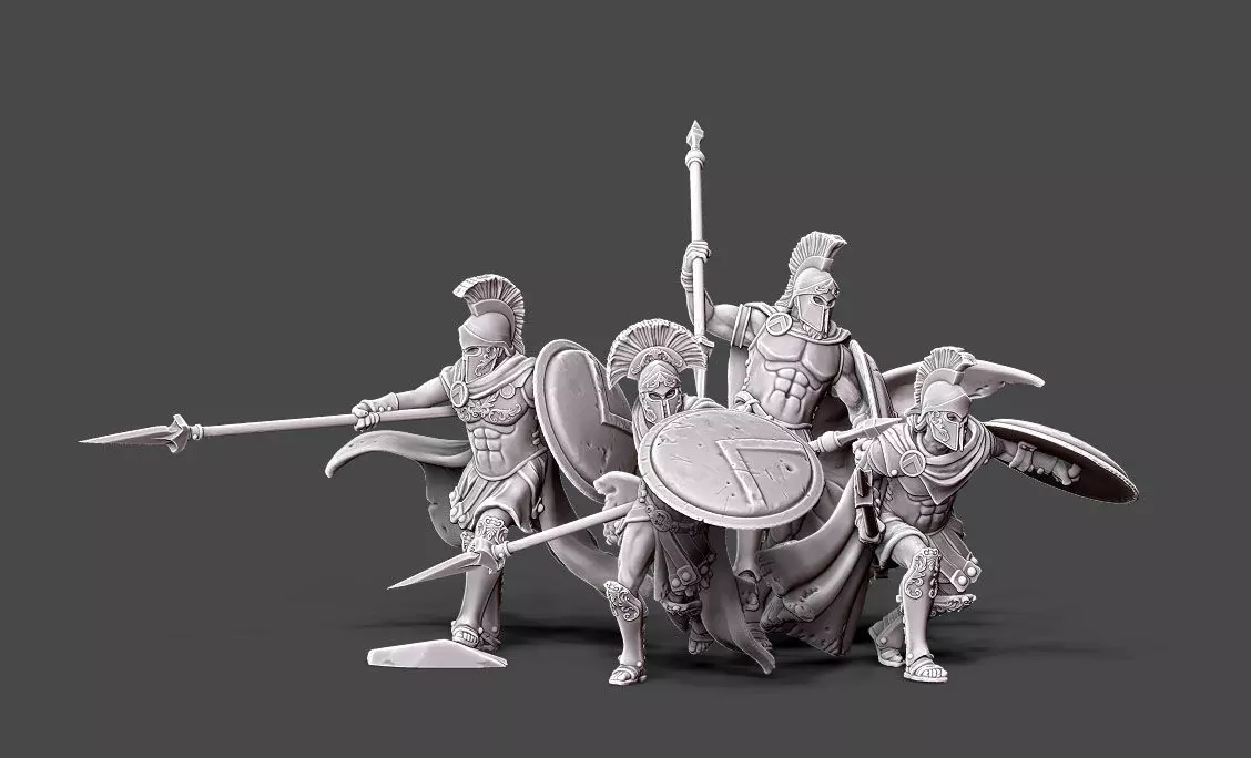 spartan vanguard bundle - 35mm scale 3D print model_0