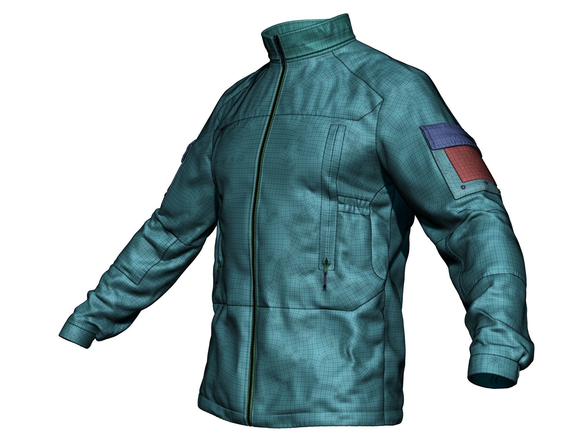 PCU Level 5 Softshell Jacket - High Poly  3D model_17