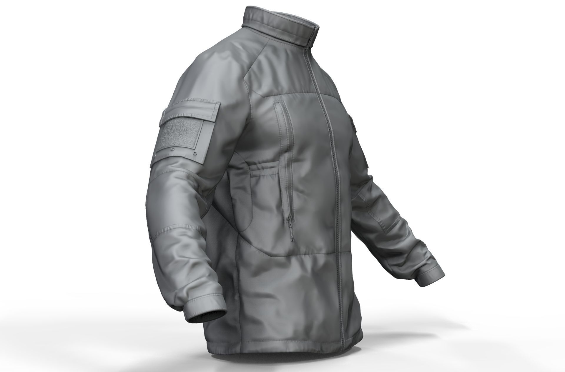 PCU Level 5 Softshell Jacket - High Poly  3D model_10