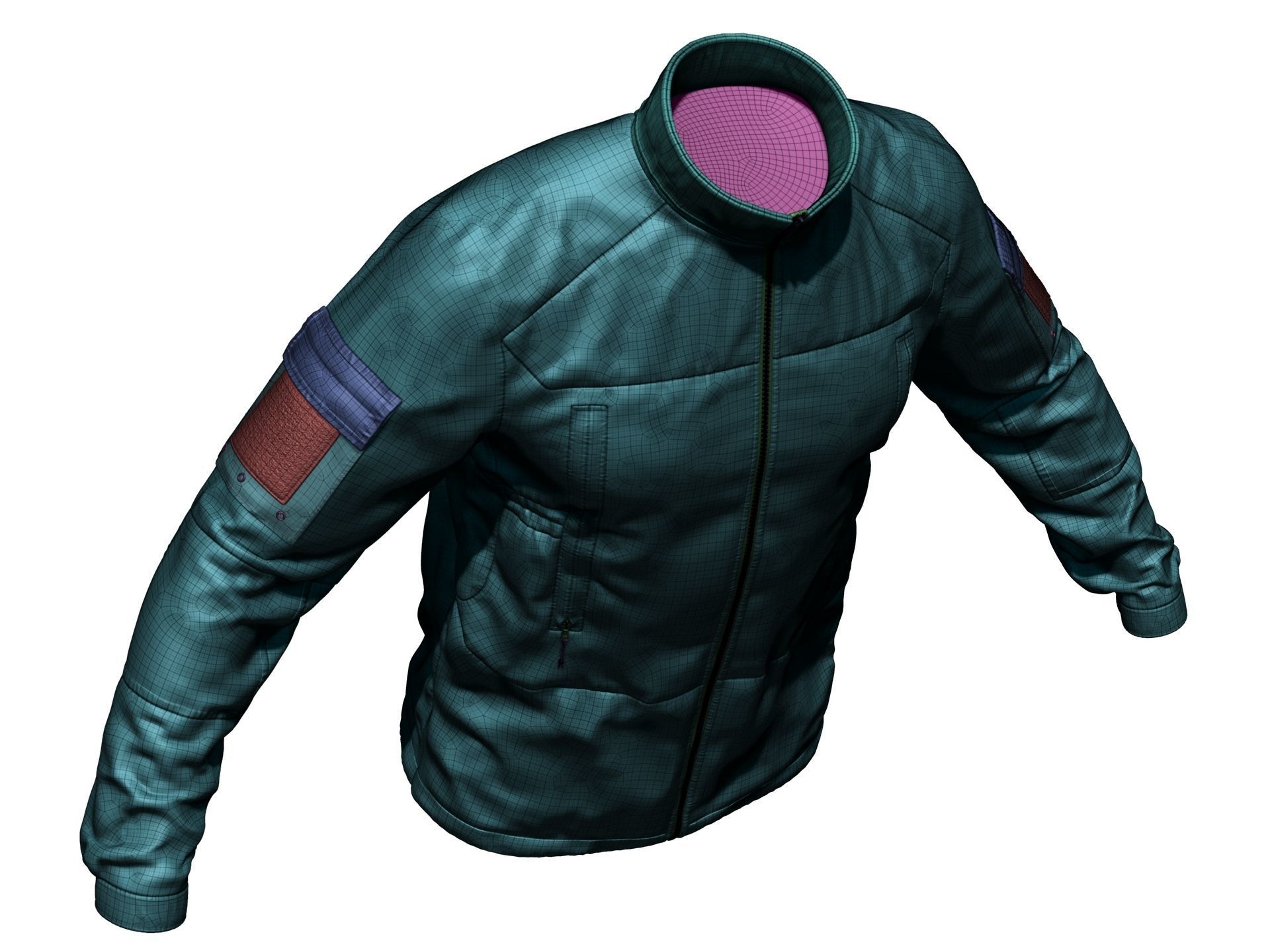 PCU Level 5 Softshell Jacket - High Poly  3D model_27