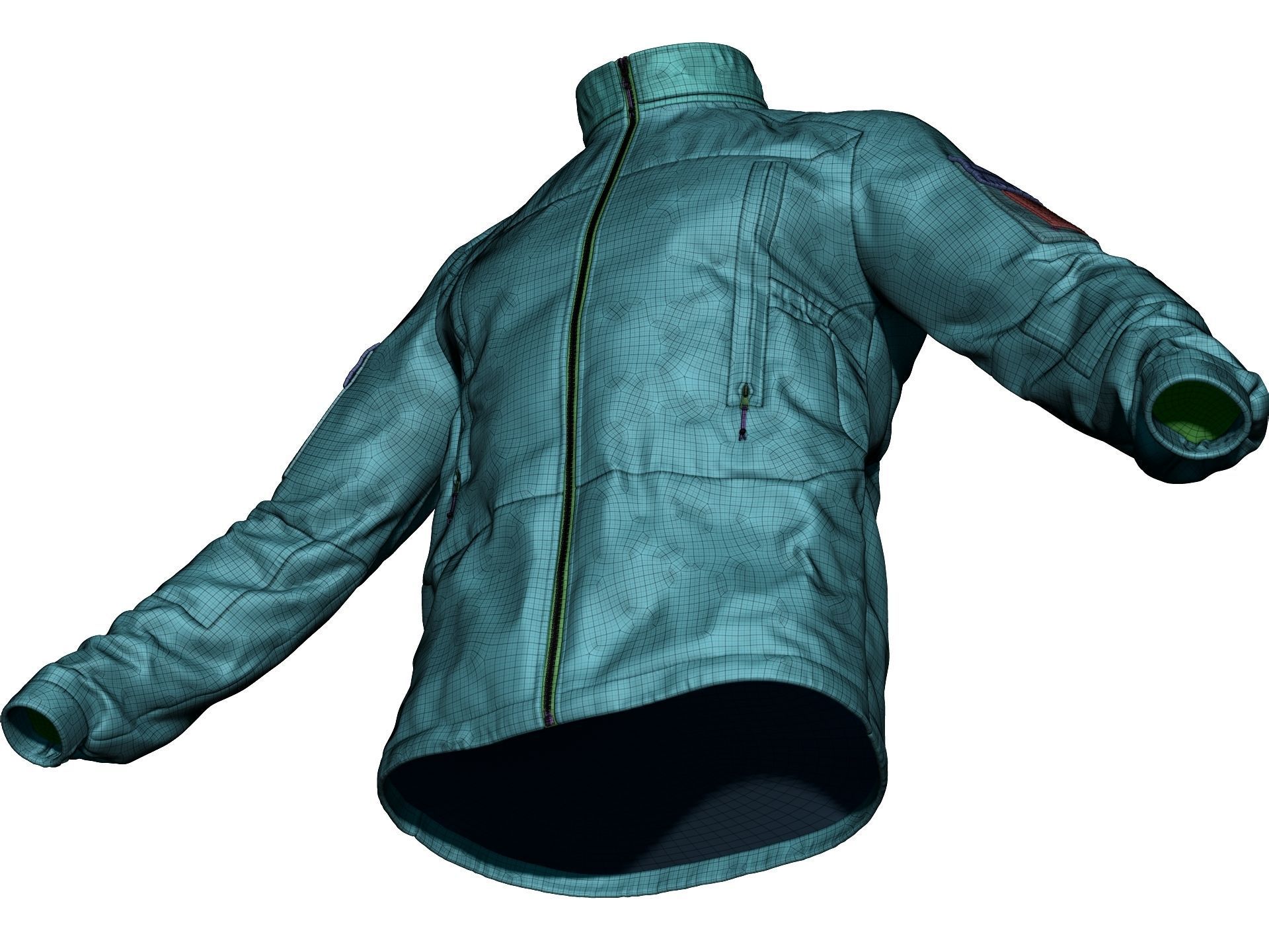 PCU Level 5 Softshell Jacket - High Poly  3D model_24