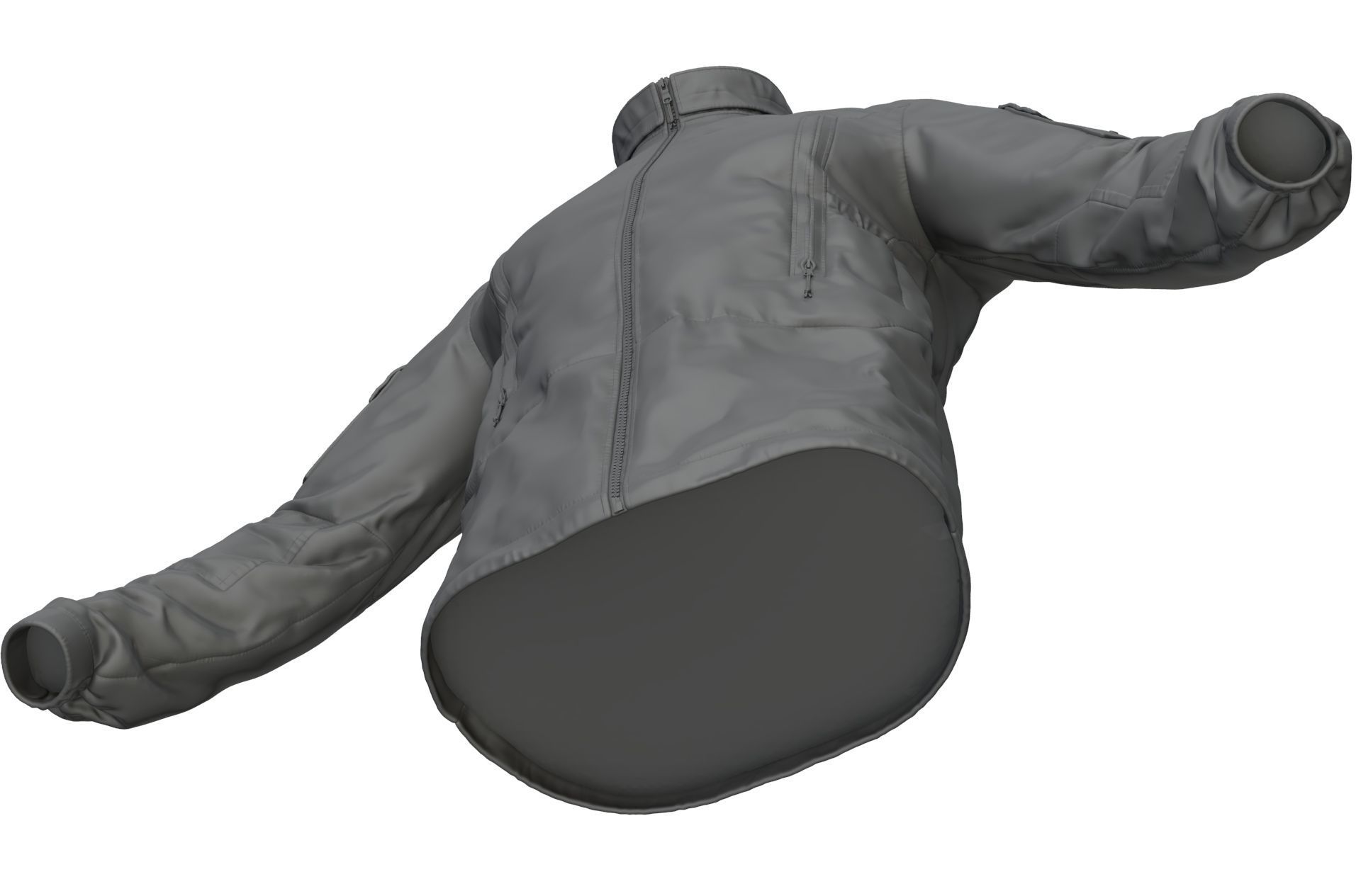 PCU Level 5 Softshell Jacket - High Poly  3D model_12