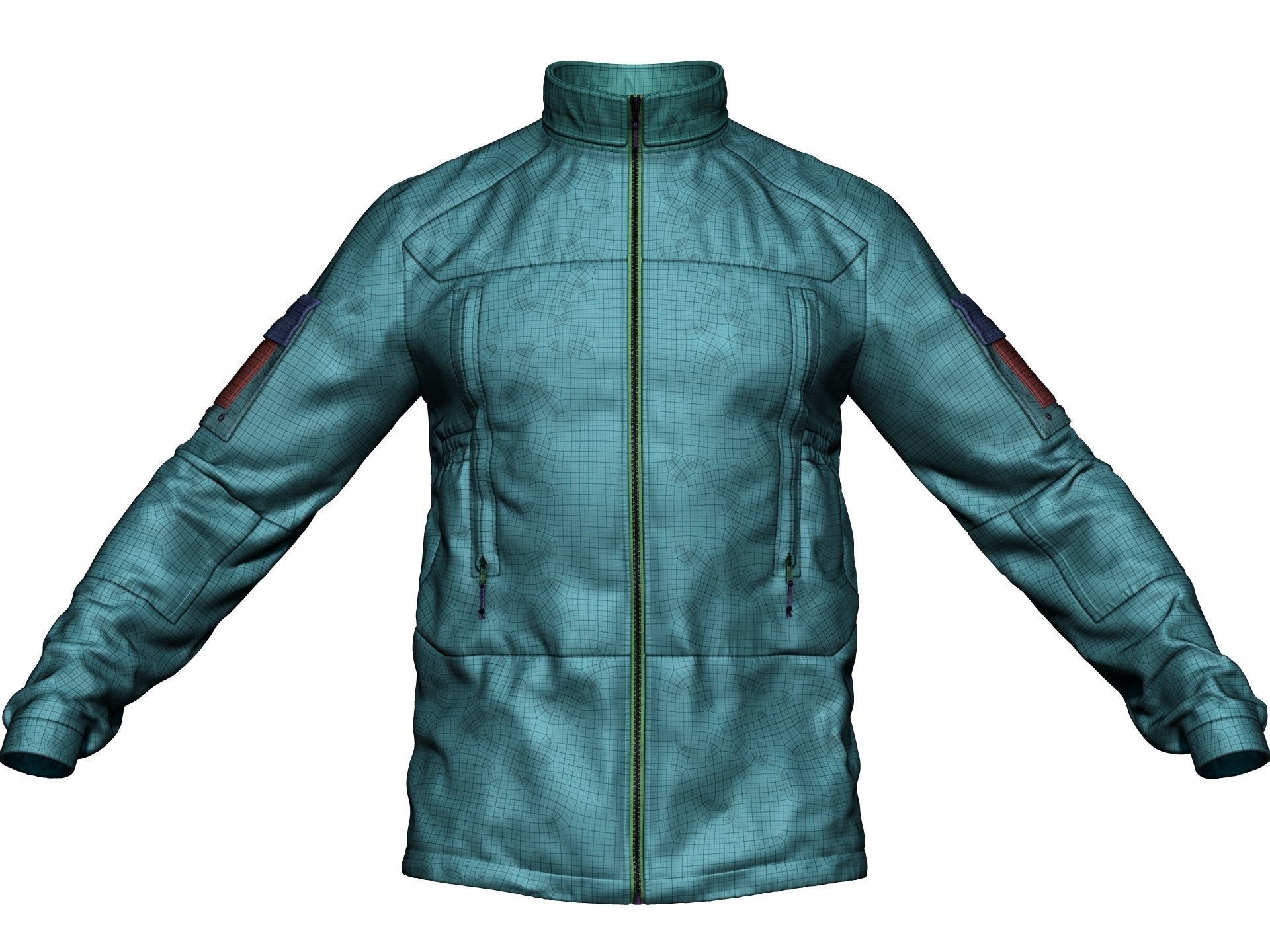 PCU Level 5 Softshell Jacket - High Poly  3D model_16