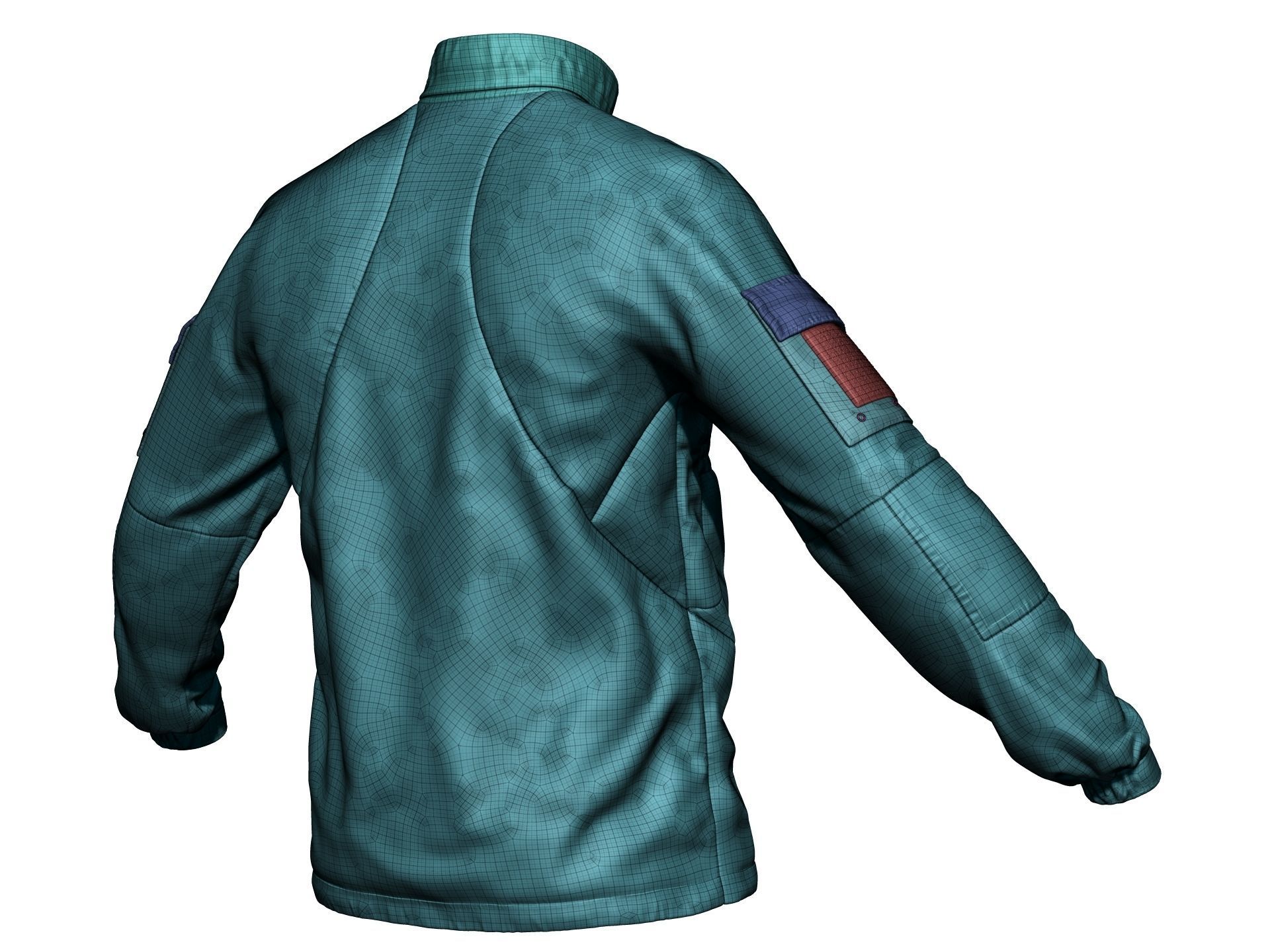 PCU Level 5 Softshell Jacket - High Poly  3D model_21
