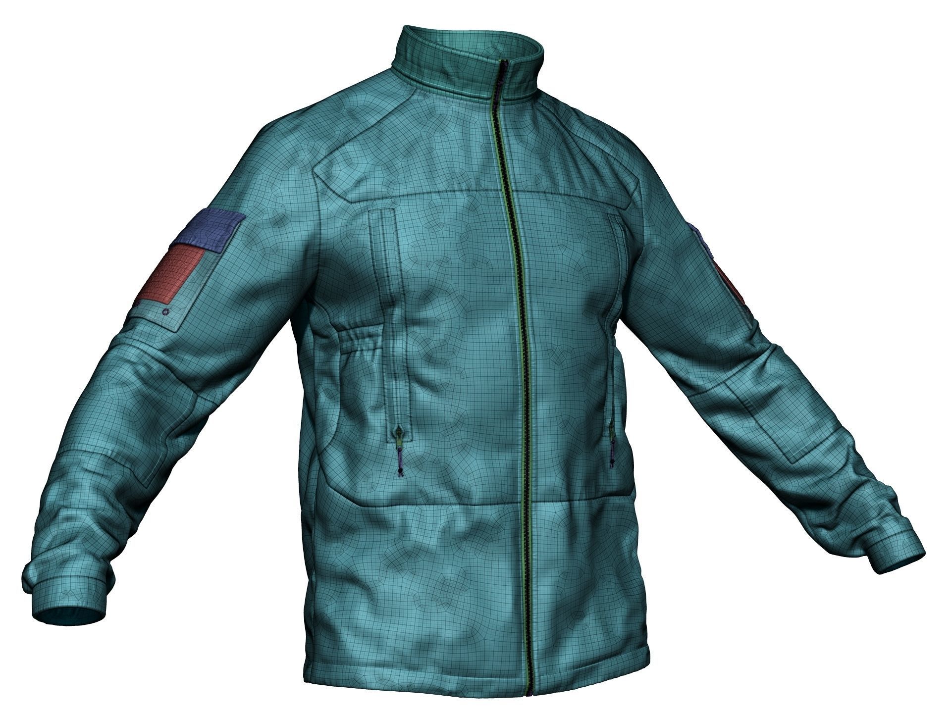 PCU Level 5 Softshell Jacket - High Poly  3D model_23