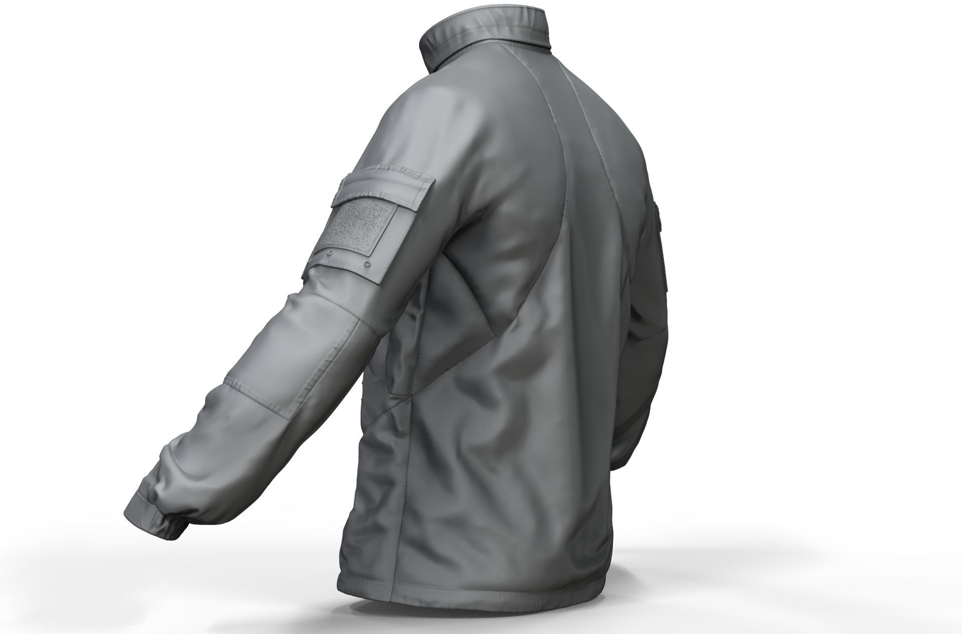 PCU Level 5 Softshell Jacket - High Poly  3D model_4
