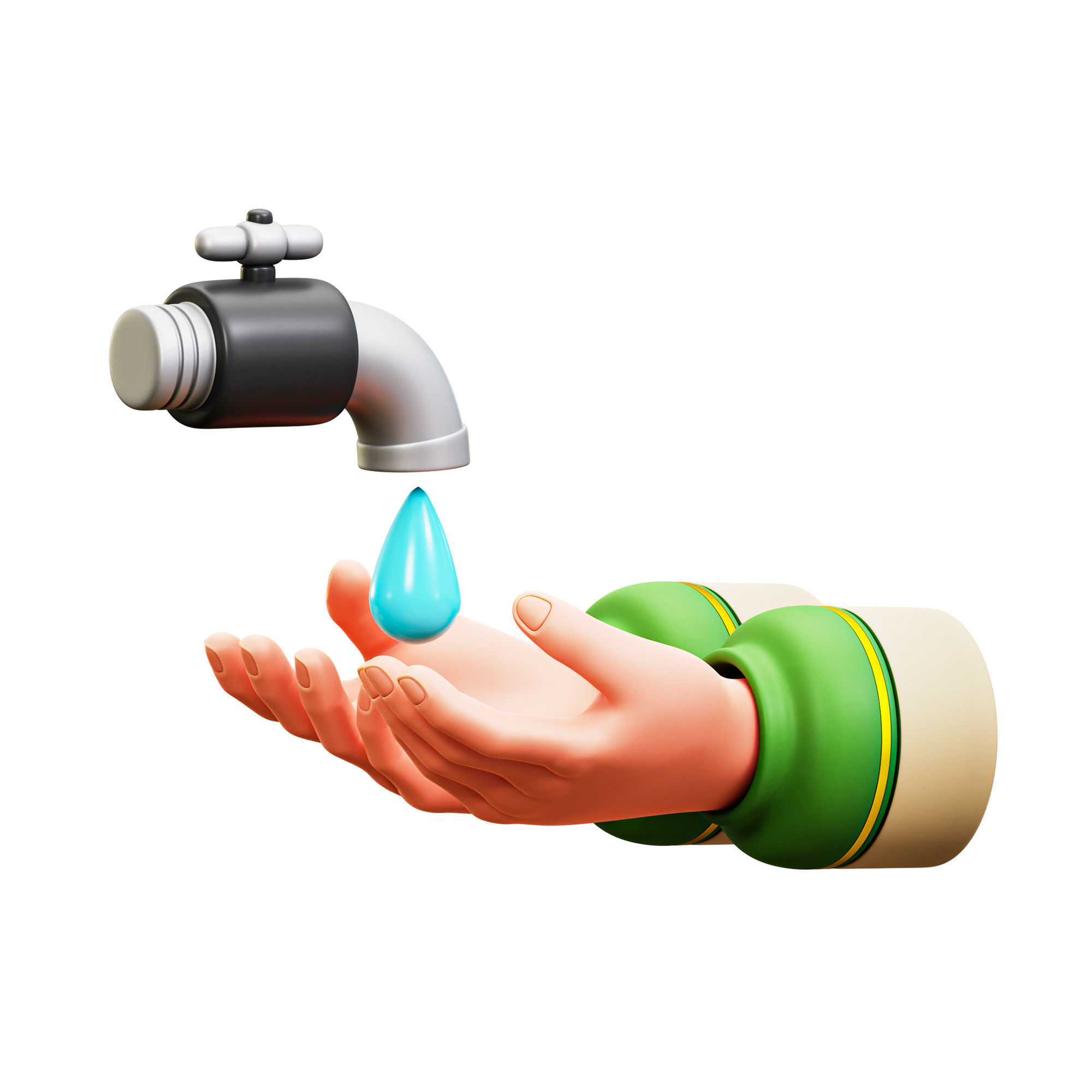 Ramadhan Icon Pack 3D Model Low-poly 3D model_16