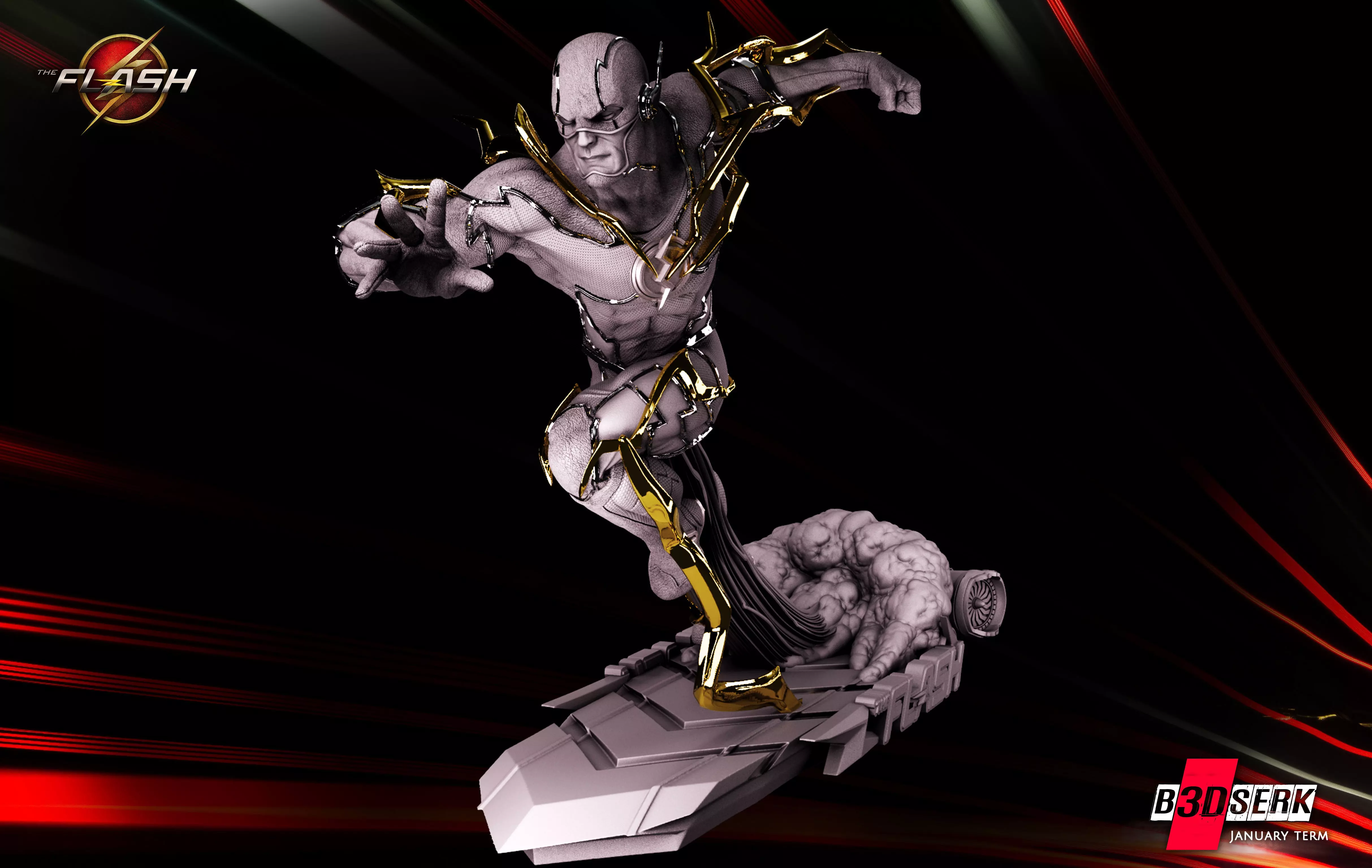 B3DSERK January Term Flash Sculpture 3D print model_0