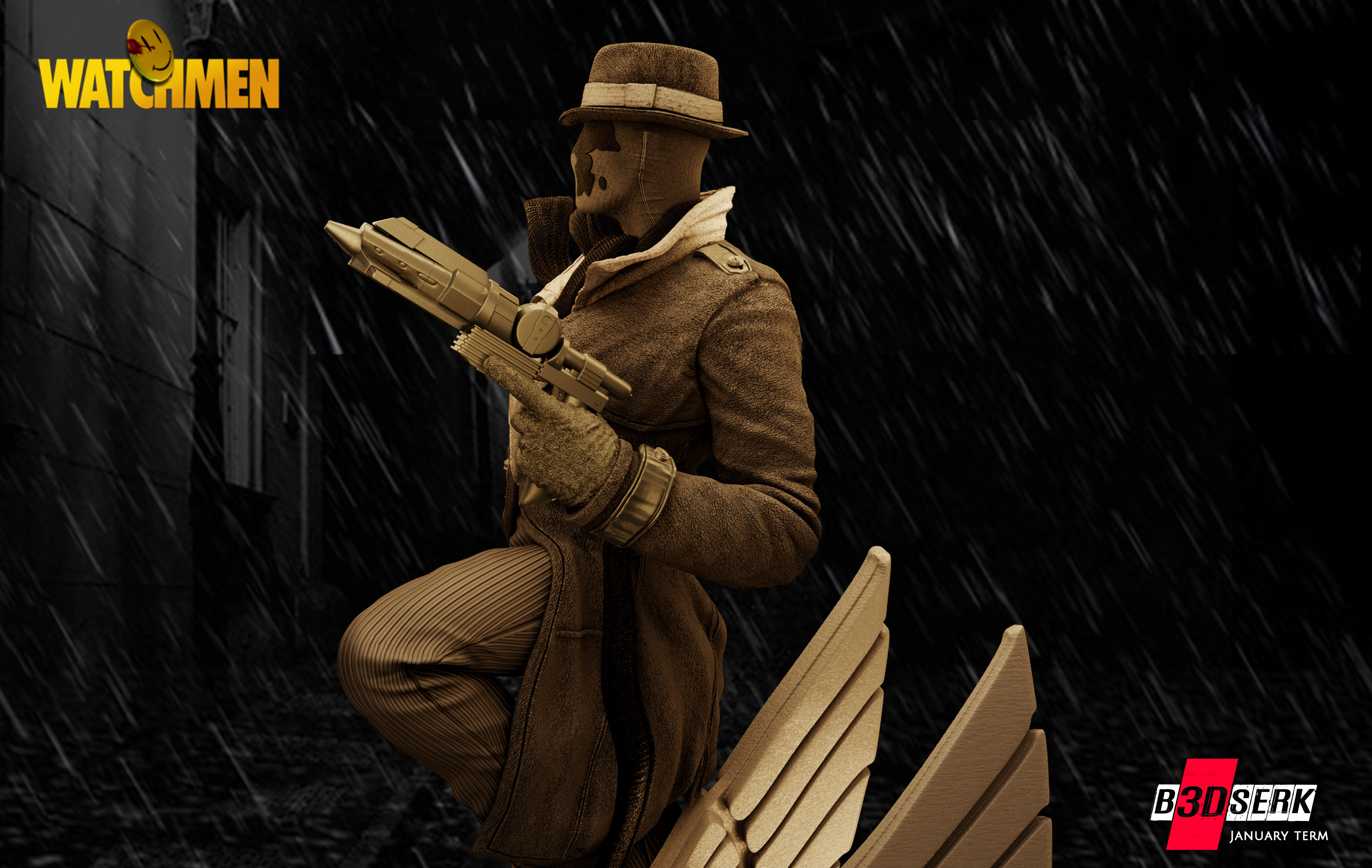 B3DSERK January Term Rorschach Sculpture 3D print model_4