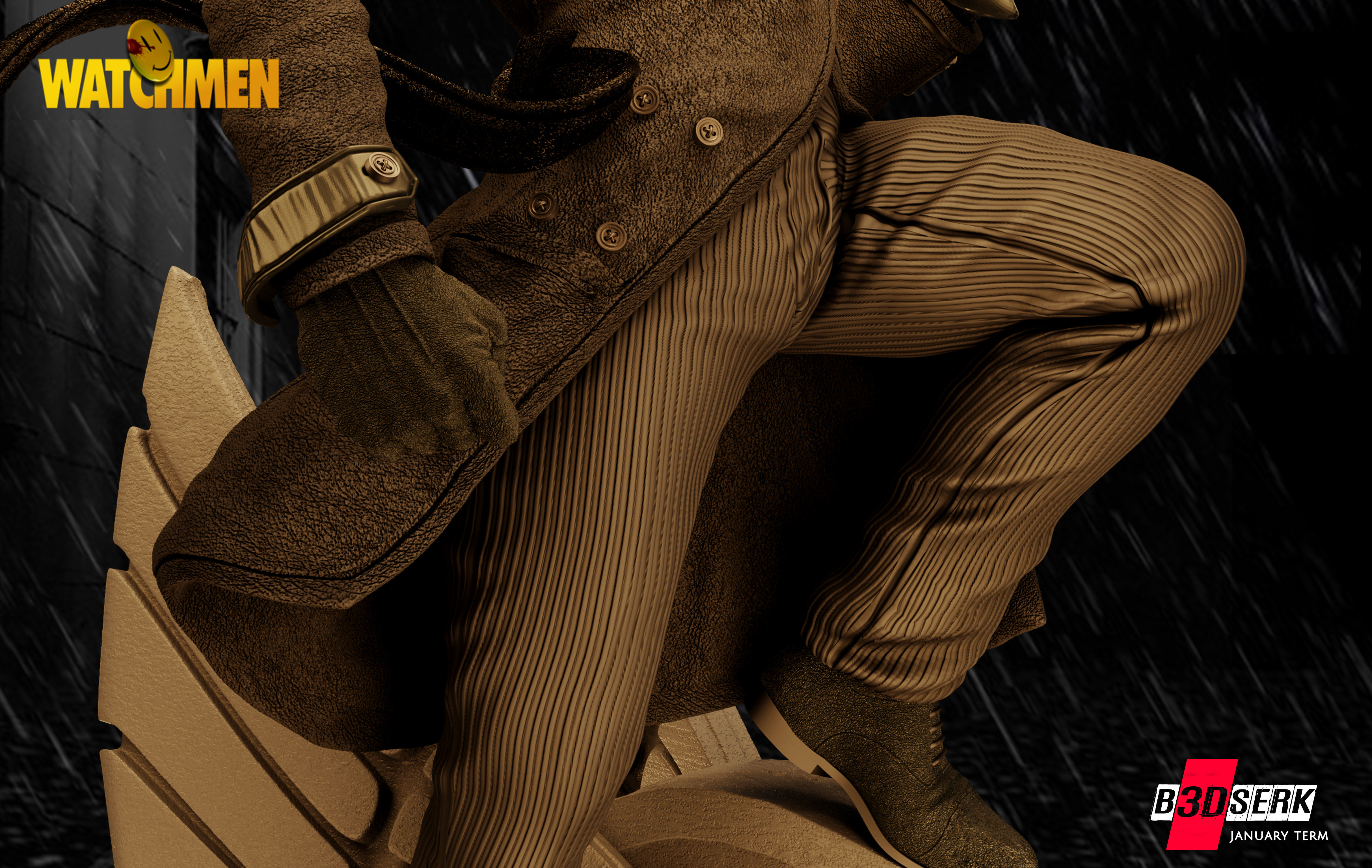 B3DSERK January Term Rorschach Sculpture 3D print model_7