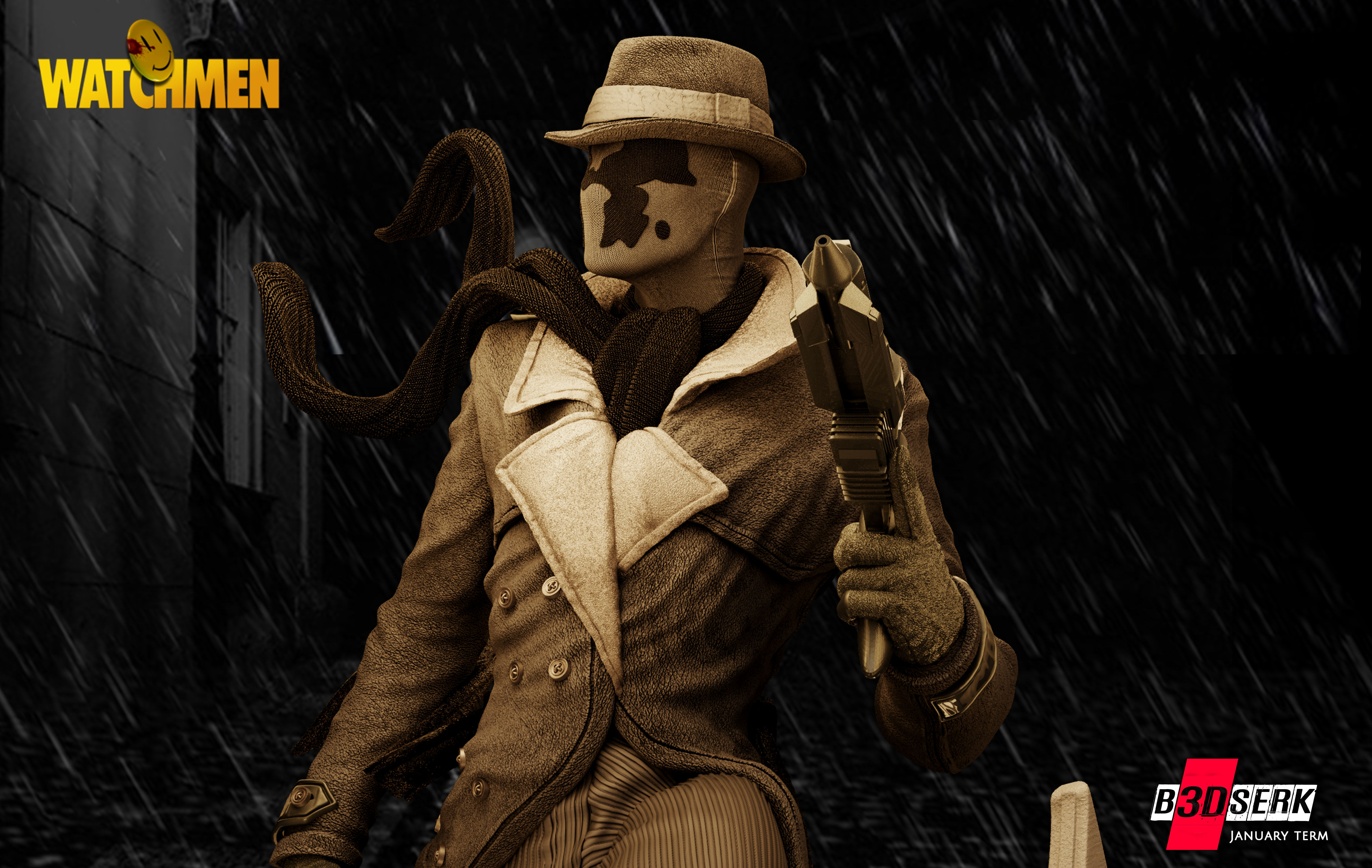 B3DSERK January Term Rorschach Sculpture 3D print model_3