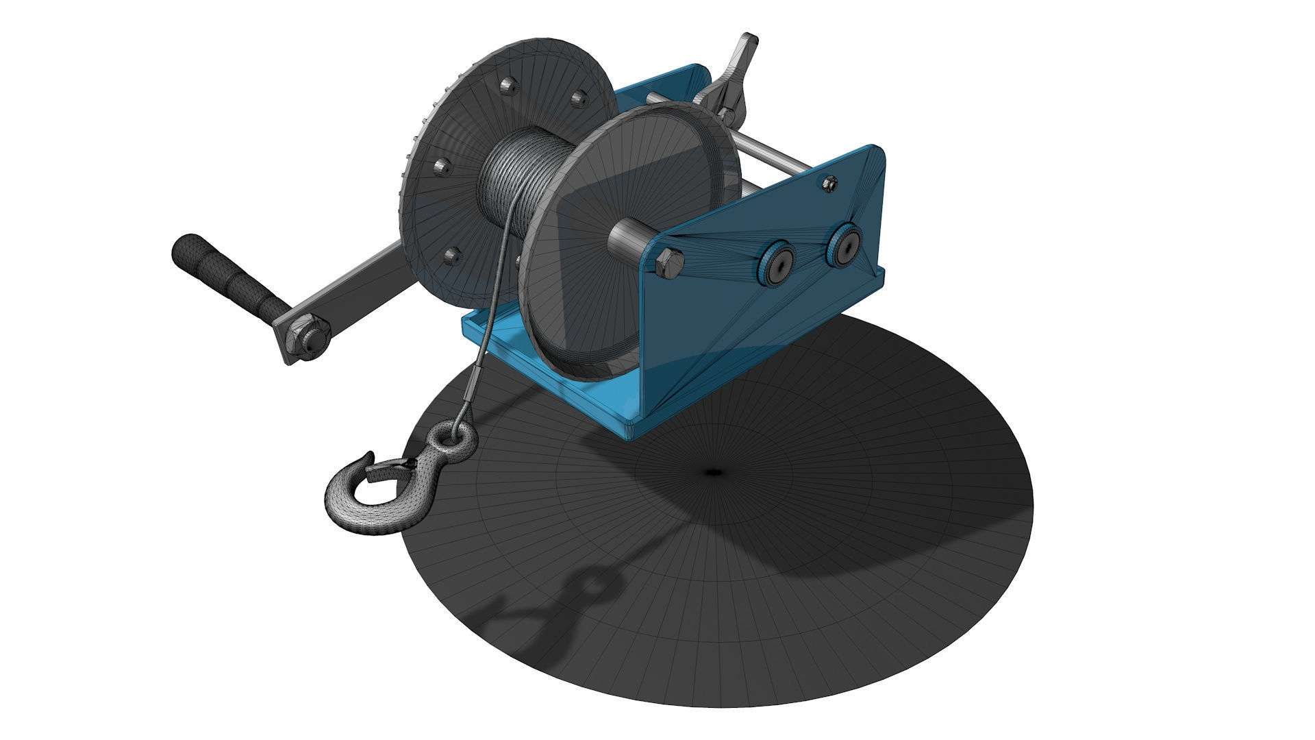  WINCH CAR for SUVs and ATV R4 3D model_10