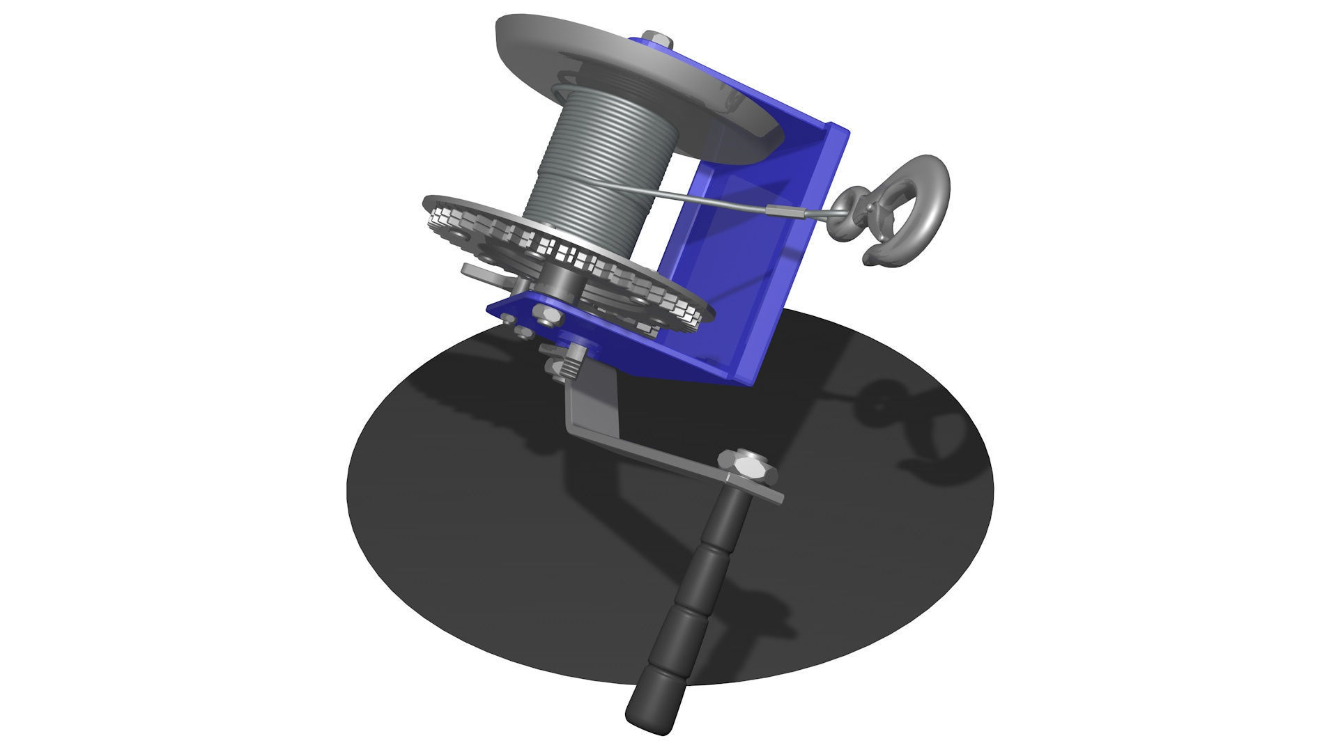  WINCH CAR for SUVs and ATV R4 3D model_8