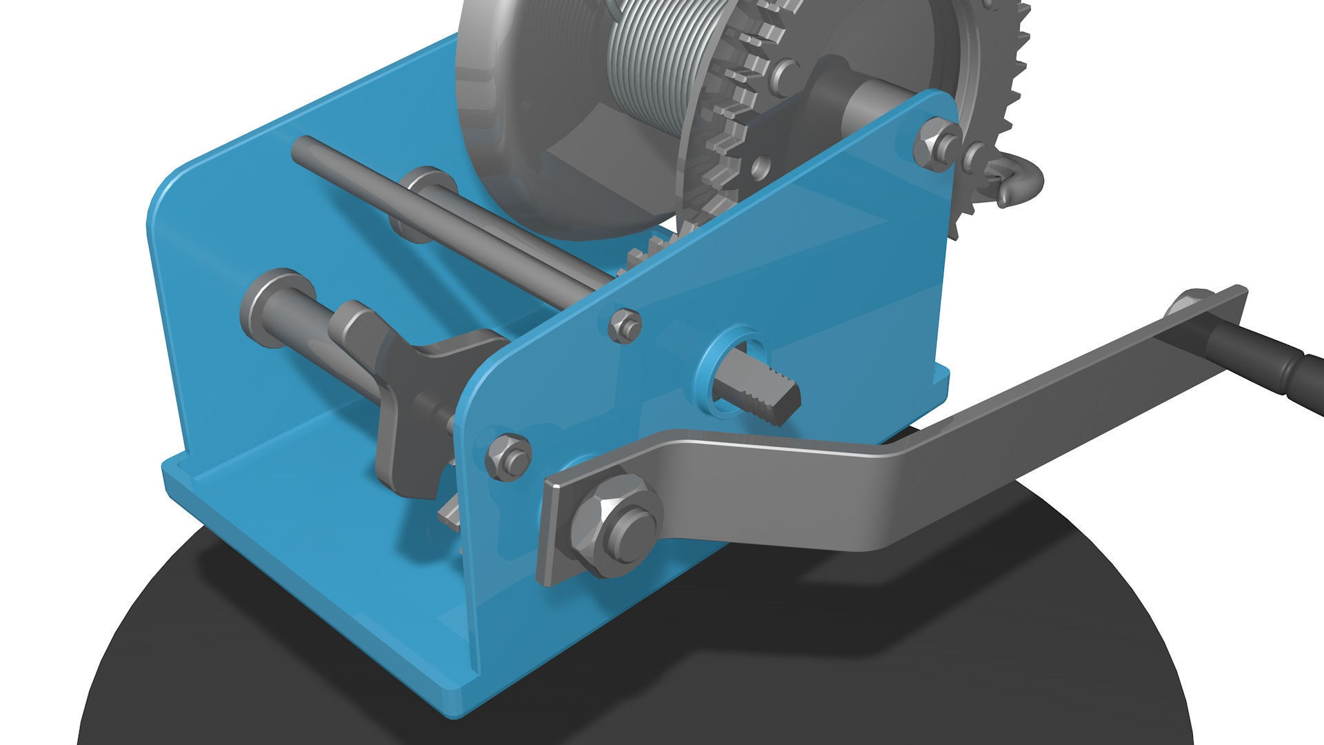  WINCH CAR for SUVs and ATV R4 3D model_7