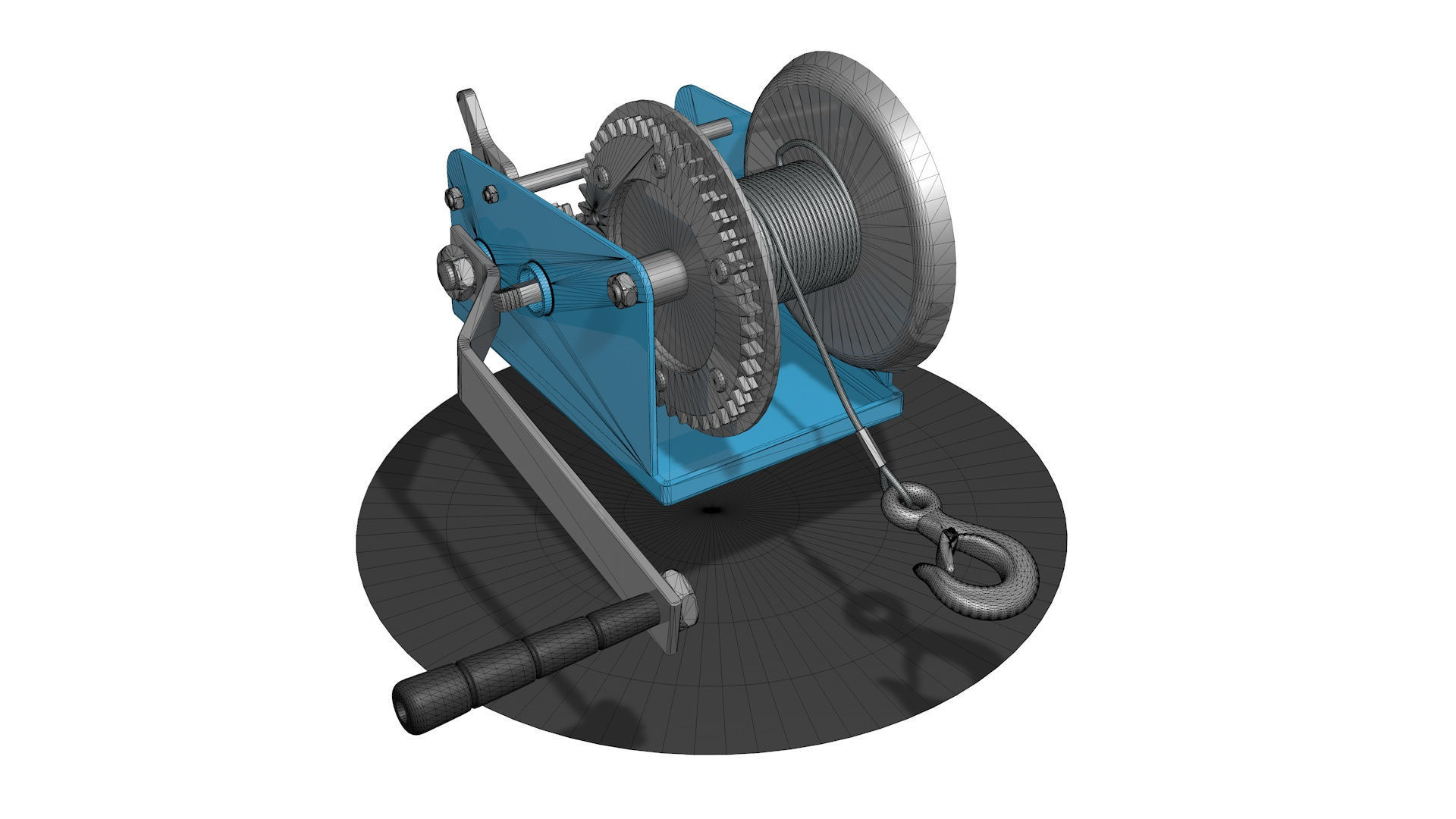  WINCH CAR for SUVs and ATV R4 3D model_9