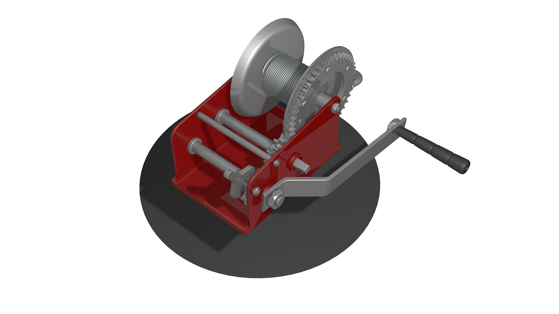  WINCH CAR for SUVs and ATV R4 3D model_5