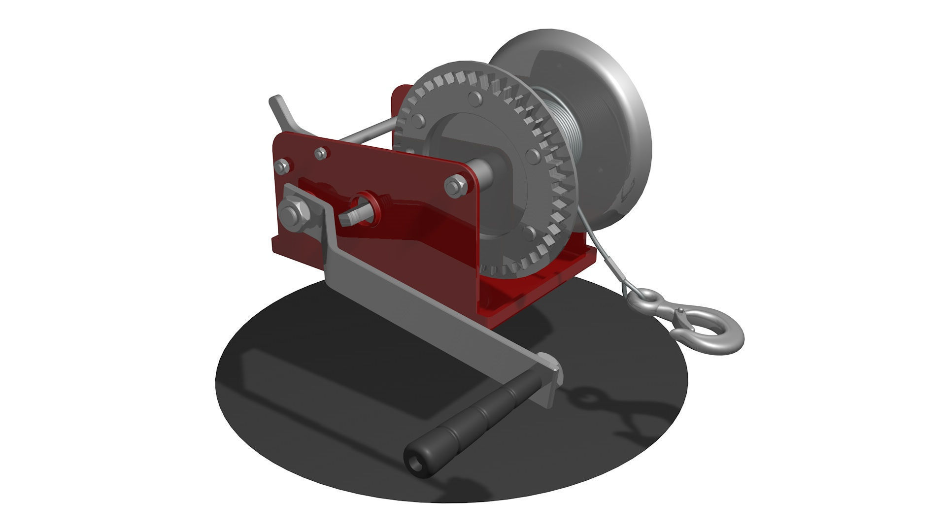  WINCH CAR for SUVs and ATV R4 3D model_4