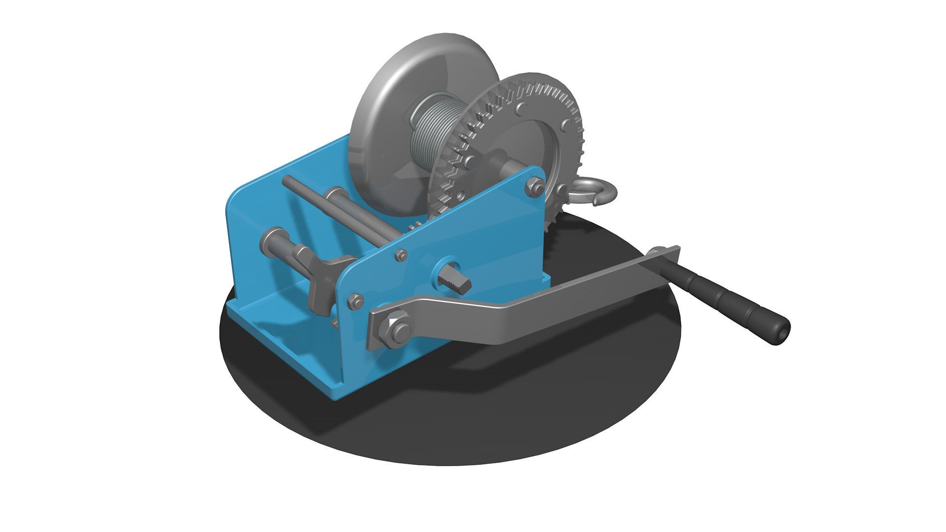  WINCH CAR for SUVs and ATV R4 3D model_1