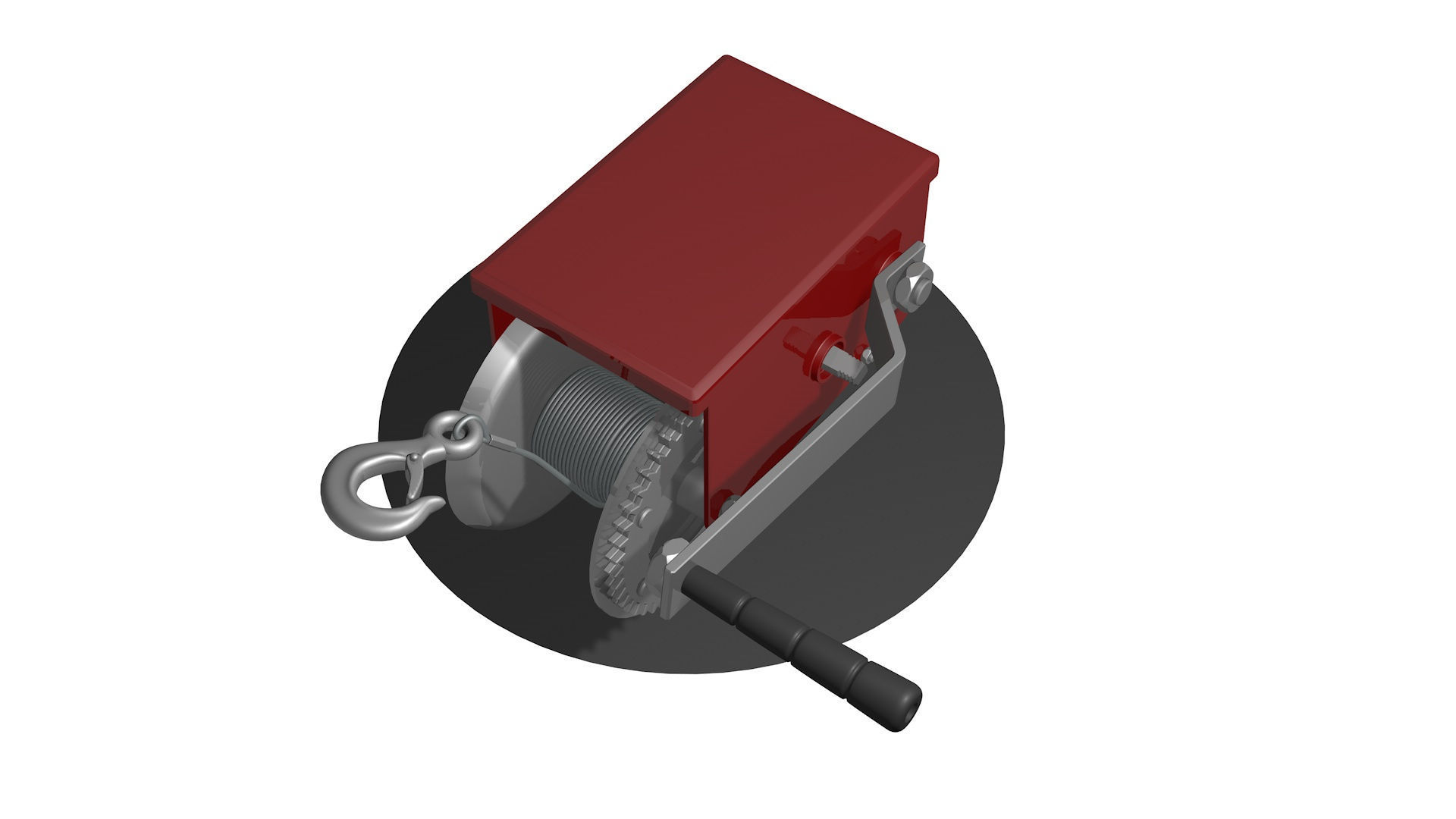  WINCH CAR for SUVs and ATV R4 3D model_6