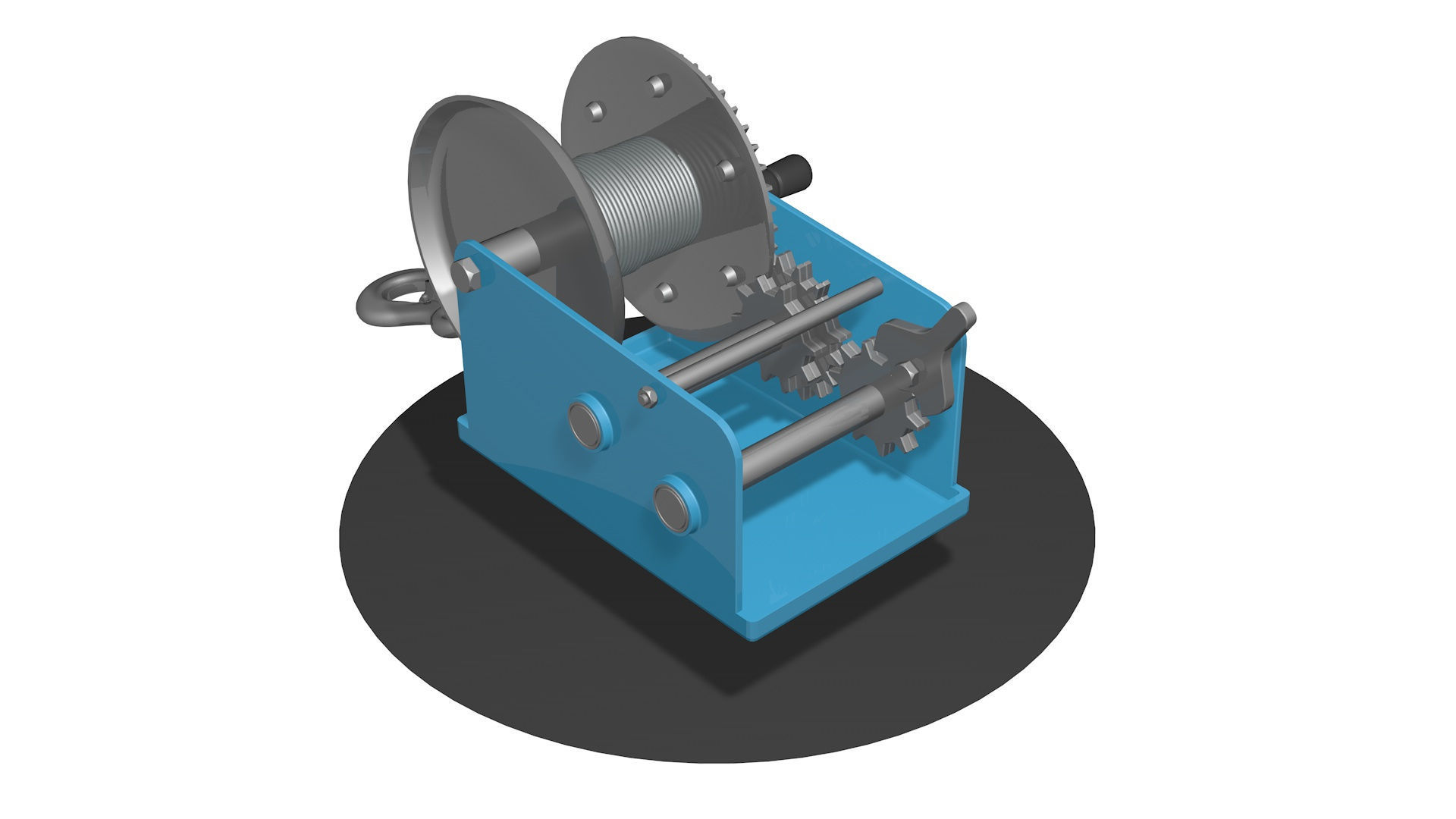  WINCH CAR for SUVs and ATV R4 3D model_2